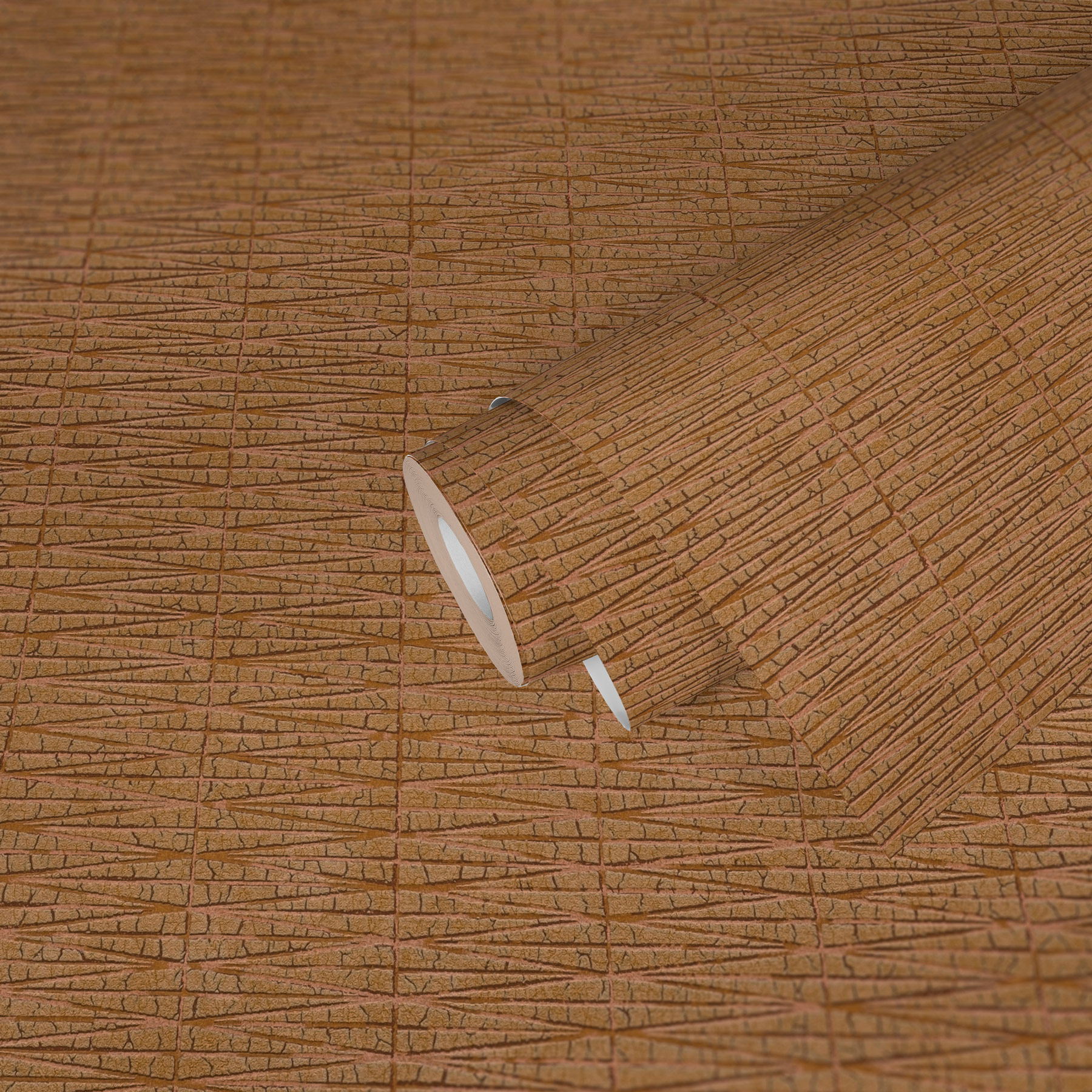 AS Vliestapete #Hygge Strukturtapete orange 385975