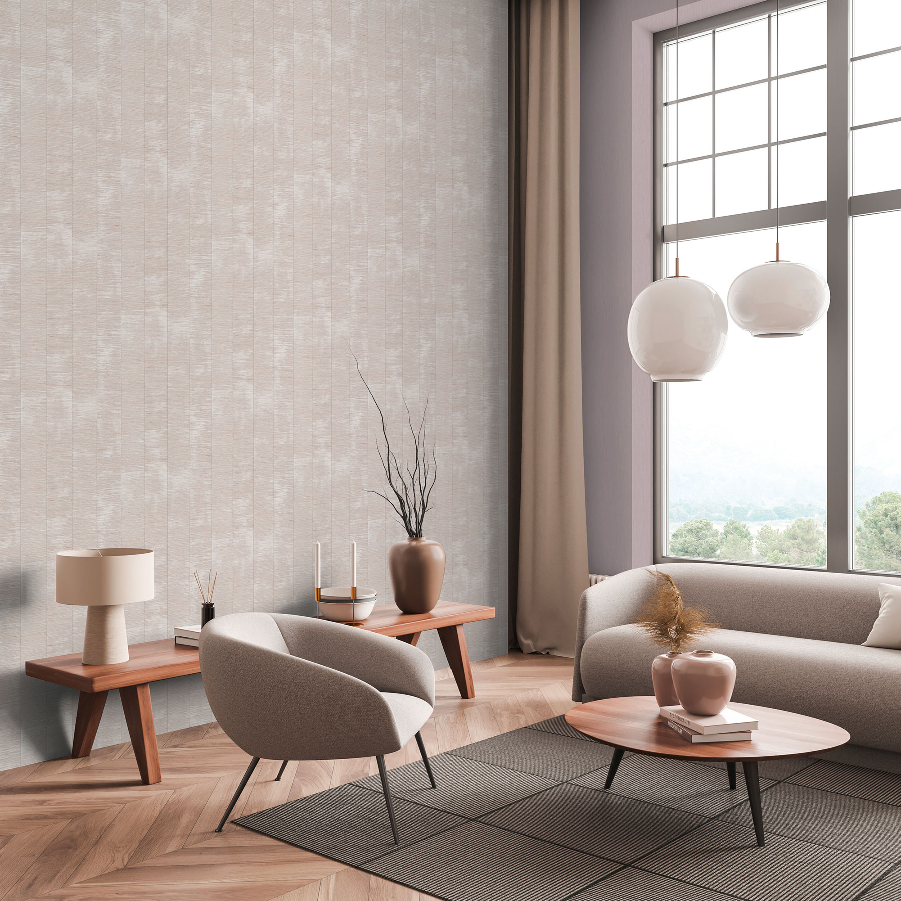 AS Vliestapete Daniel Hechter 7 Streifen Beige 781292