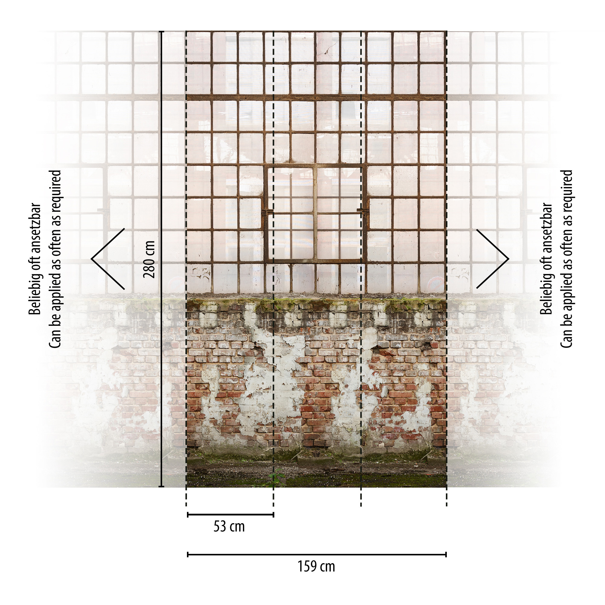 Livingwalls Vliestapete The Wall II Fabrikhalle 392441