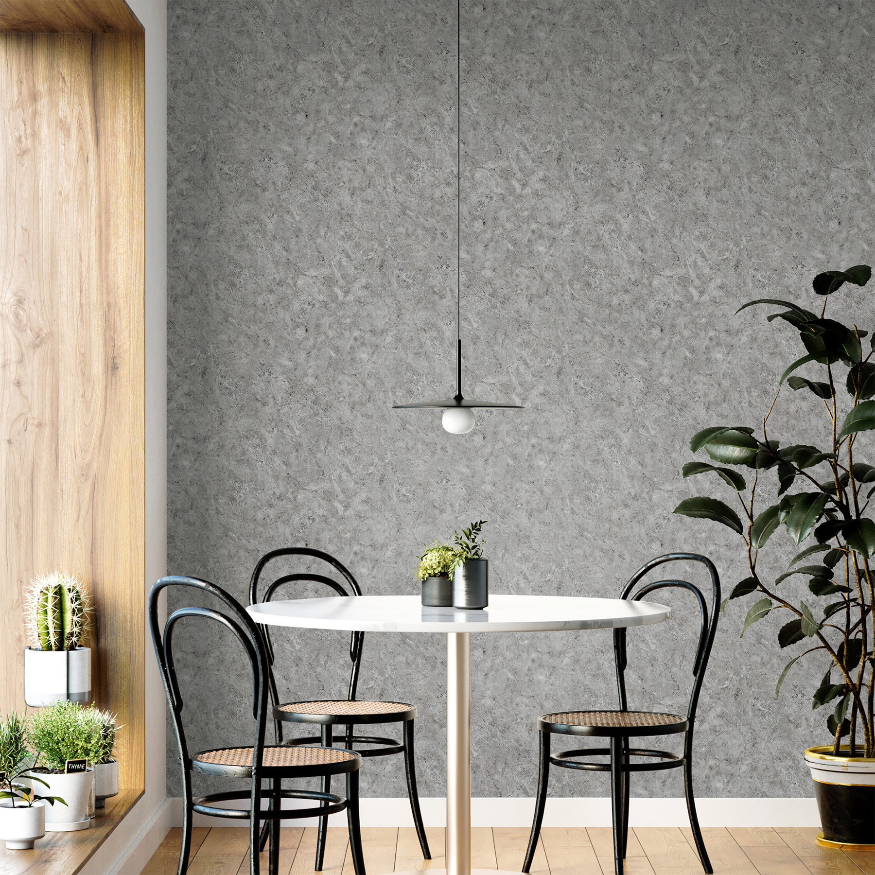 Hohenberger Vliestapete Divino Feronia Anthracite 65285