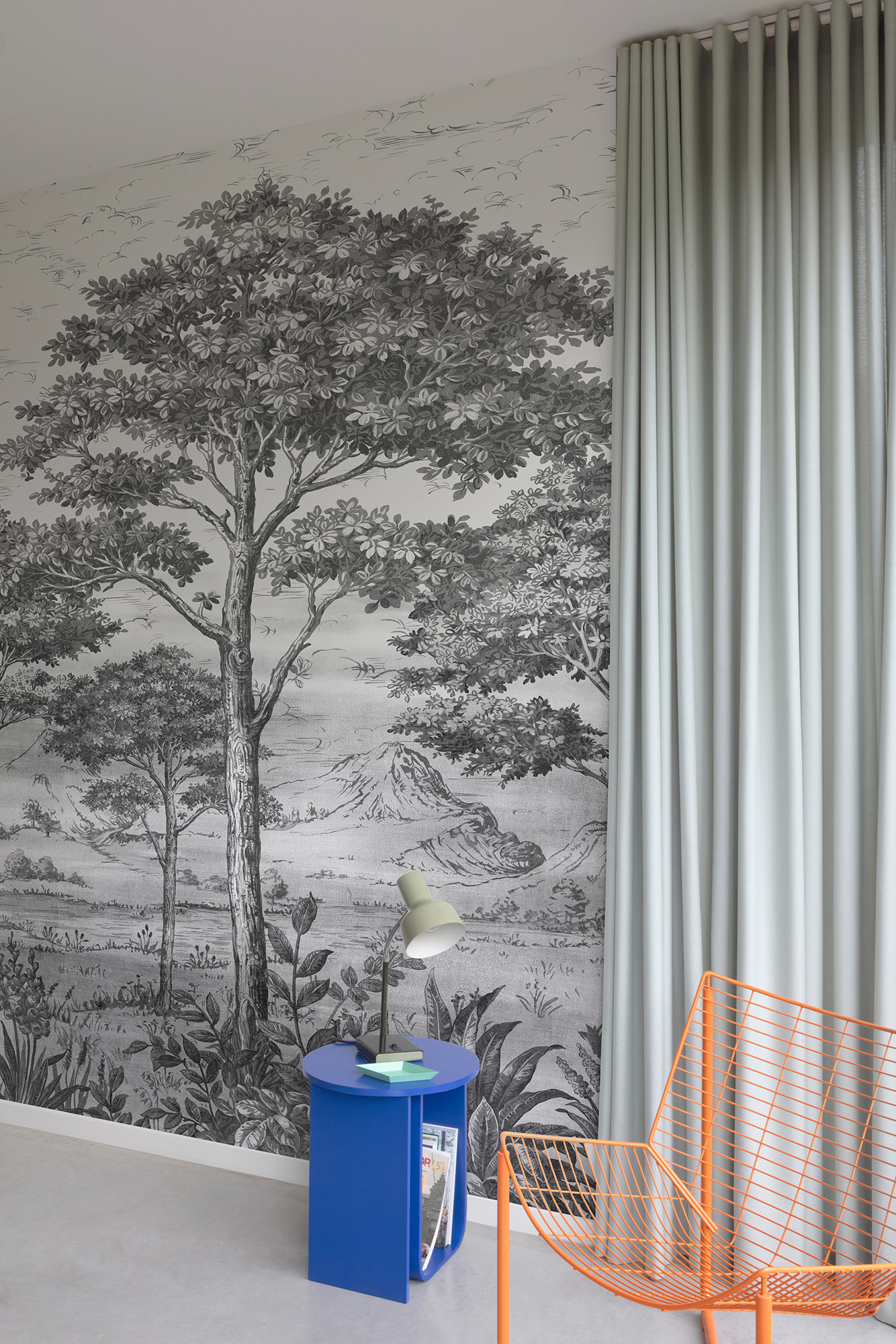 Grandeco Wandbild Eine Rolle ein Motiv 2 Baum A56702