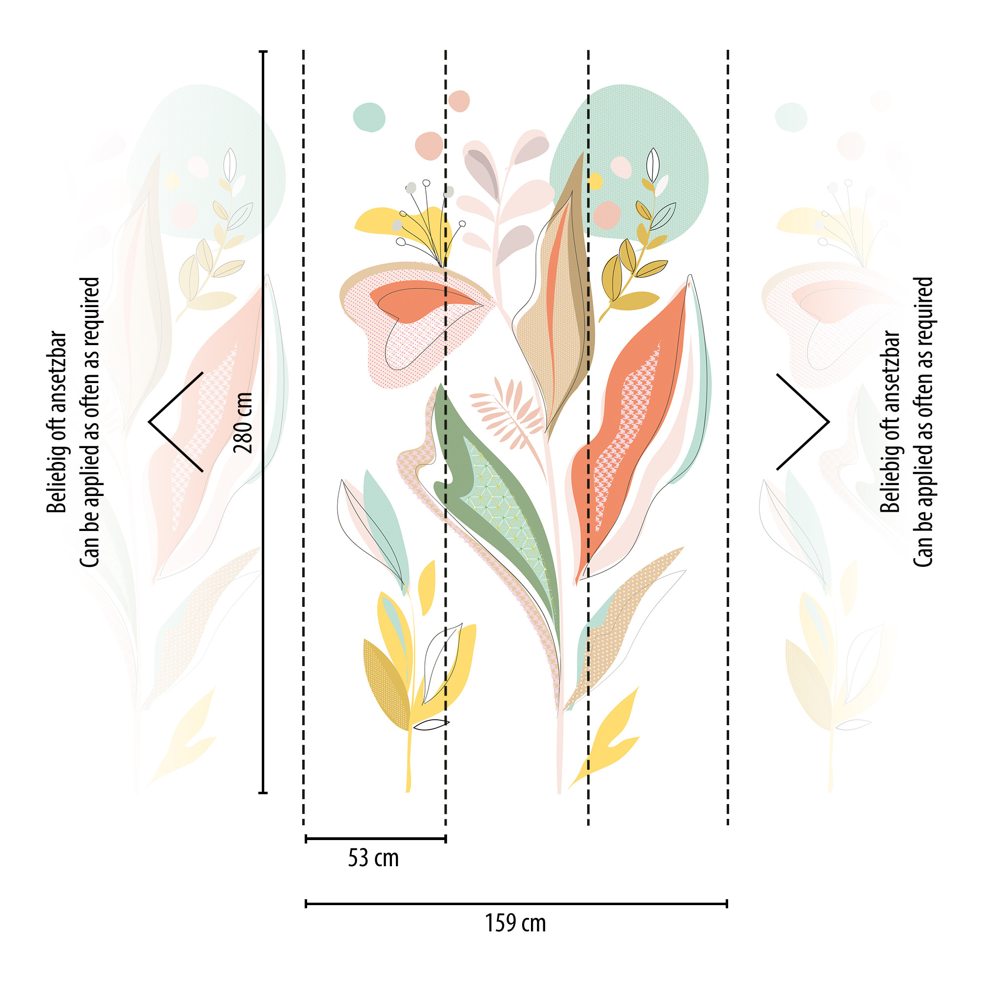 Livingwalls Vliestapete The Wall II Floral 392111