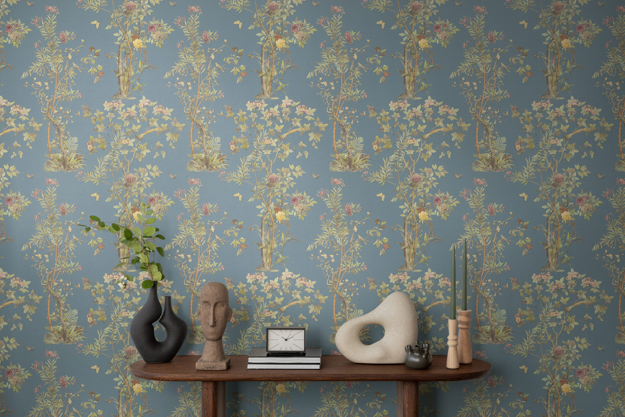 AS Vliestapete History of Art 2 Floral Blau 790434