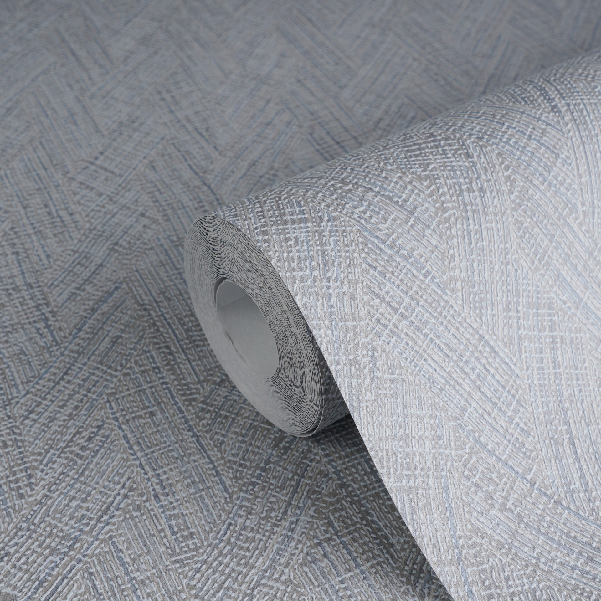 AS Vliestapete Hygge 3 Struktur Blau 790925