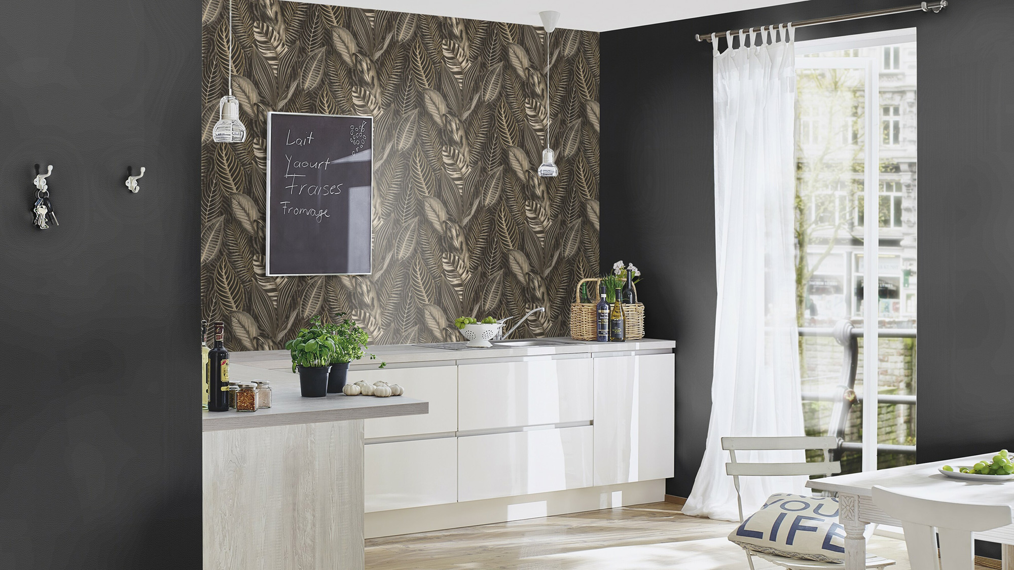 Rasch Vliestapete African Queen 3 Blätter Botanisch 751833