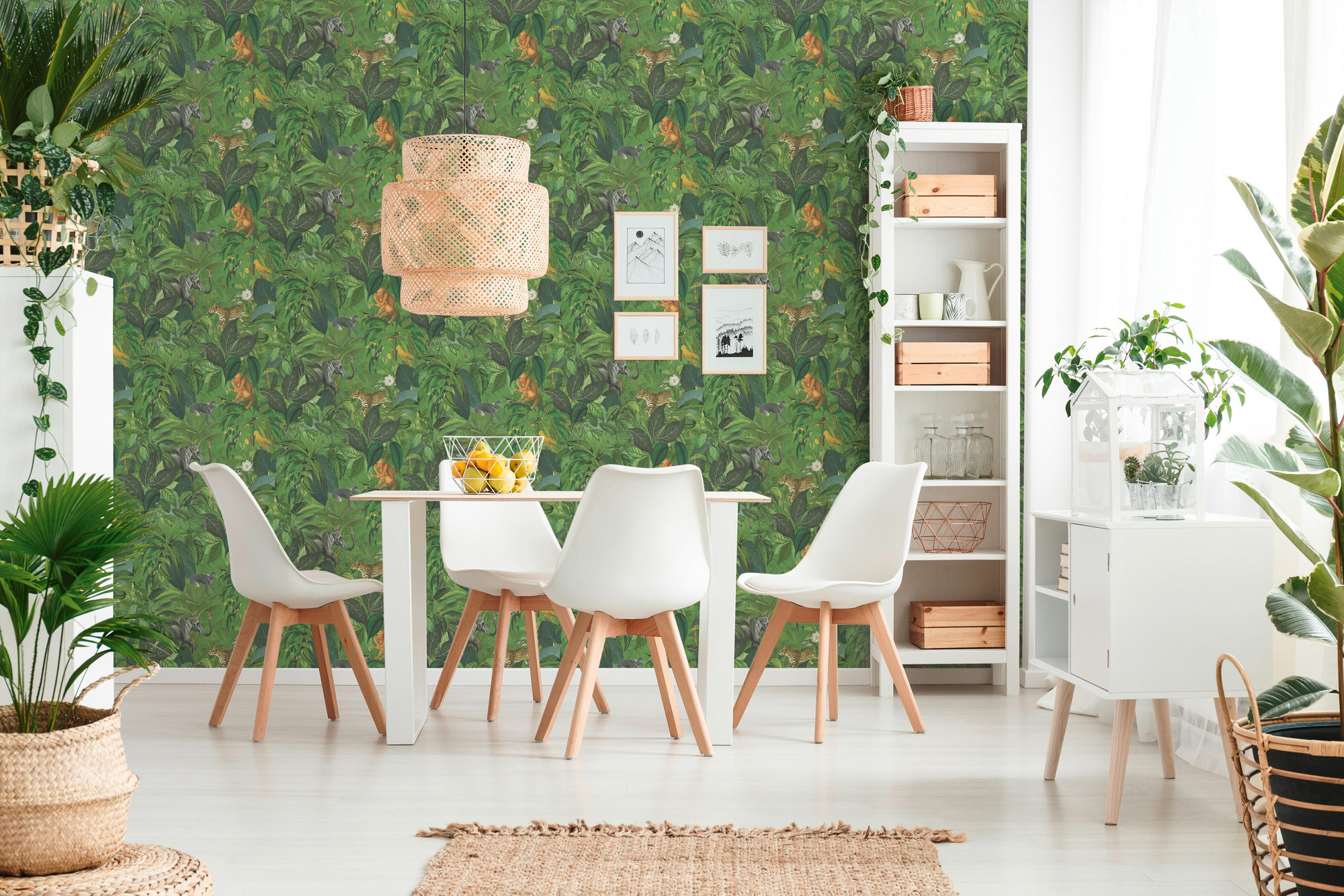 AS Vliestapete PintWalls Tiertapete Grün 387241