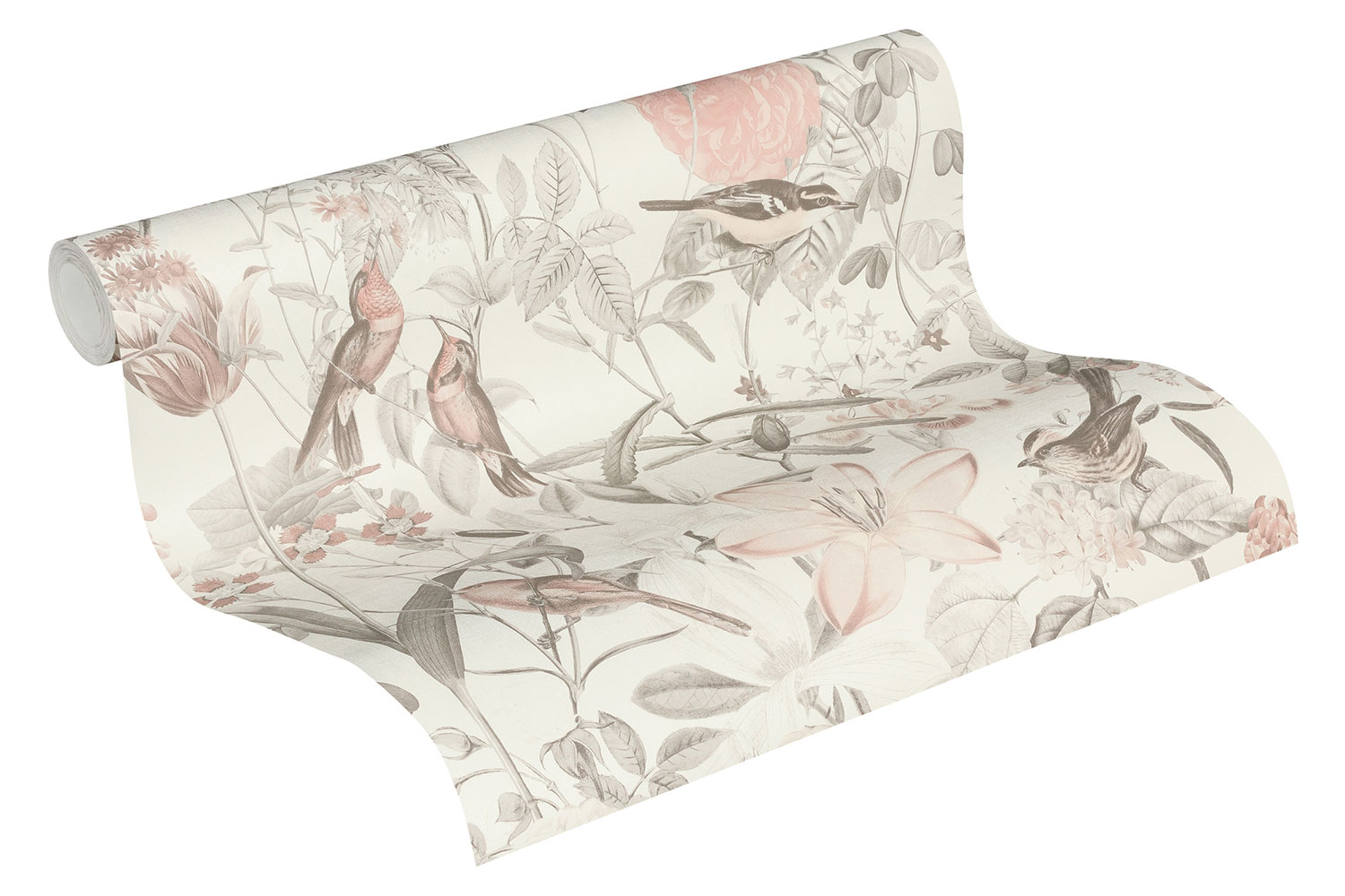 AS Création Vliestapete Exotic Life Blumen Vögel 372762