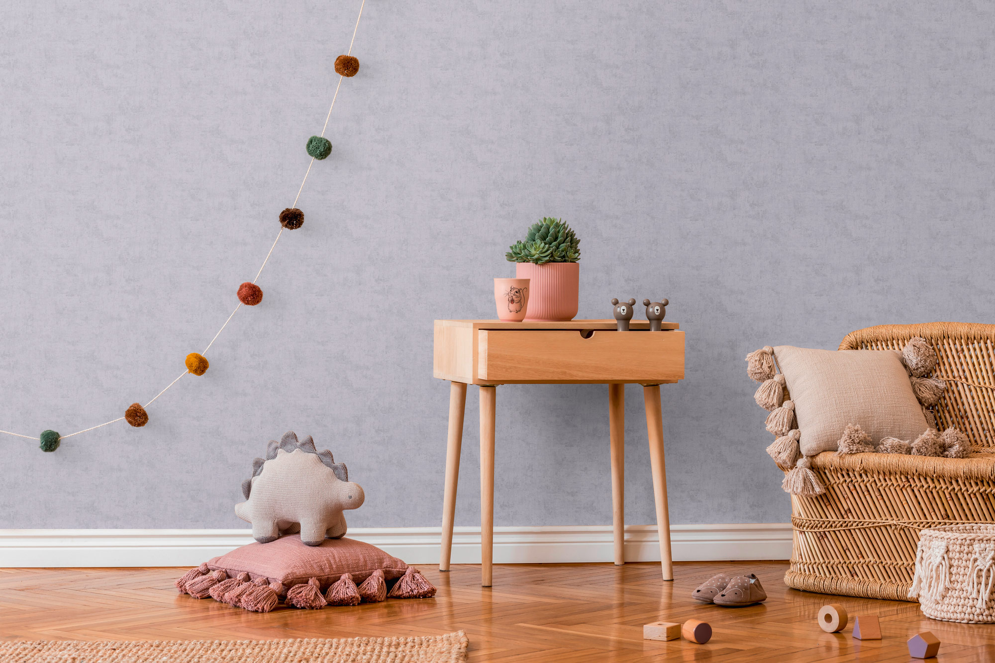 AS Vliestapete Lilly & Luis Unis Grau 771796