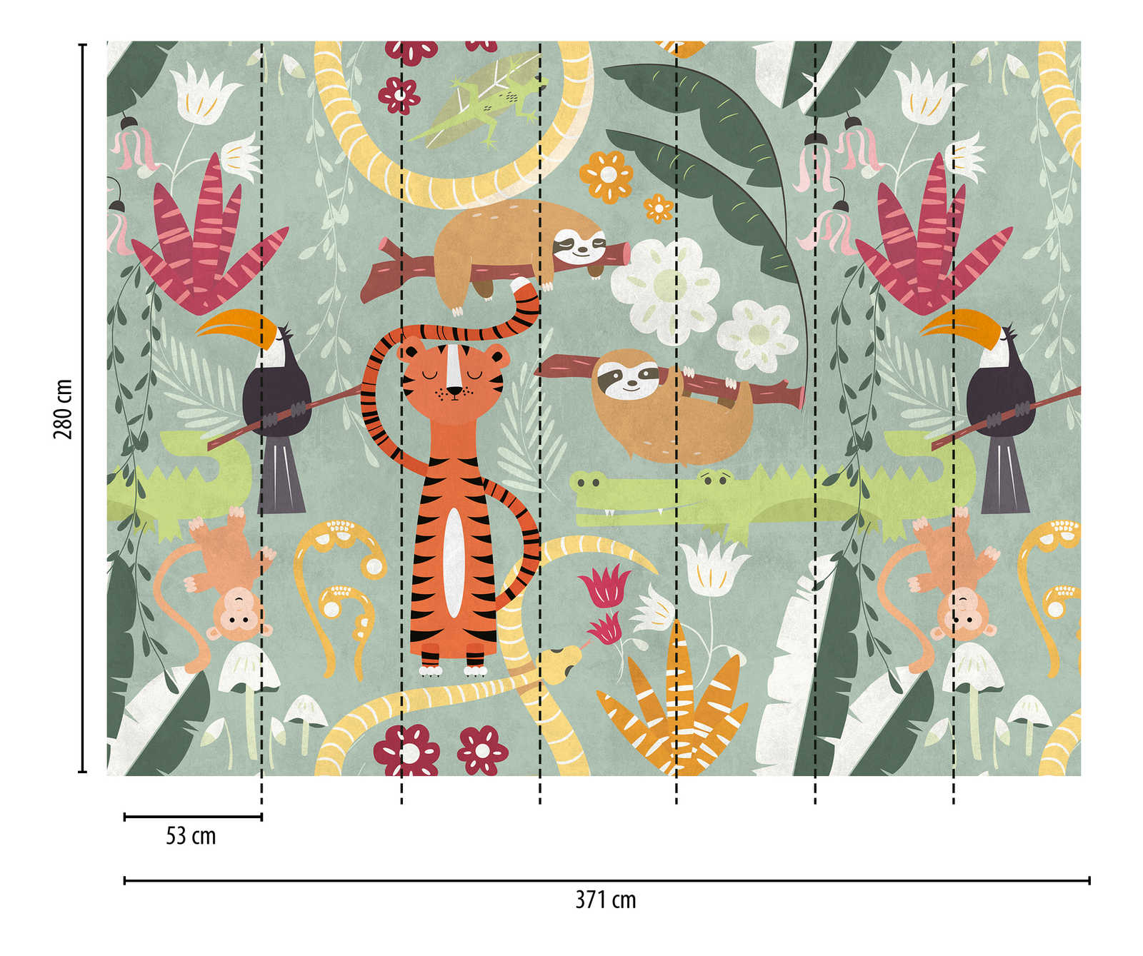 Livingwalls Vliestapete The Wall Tiere 383031