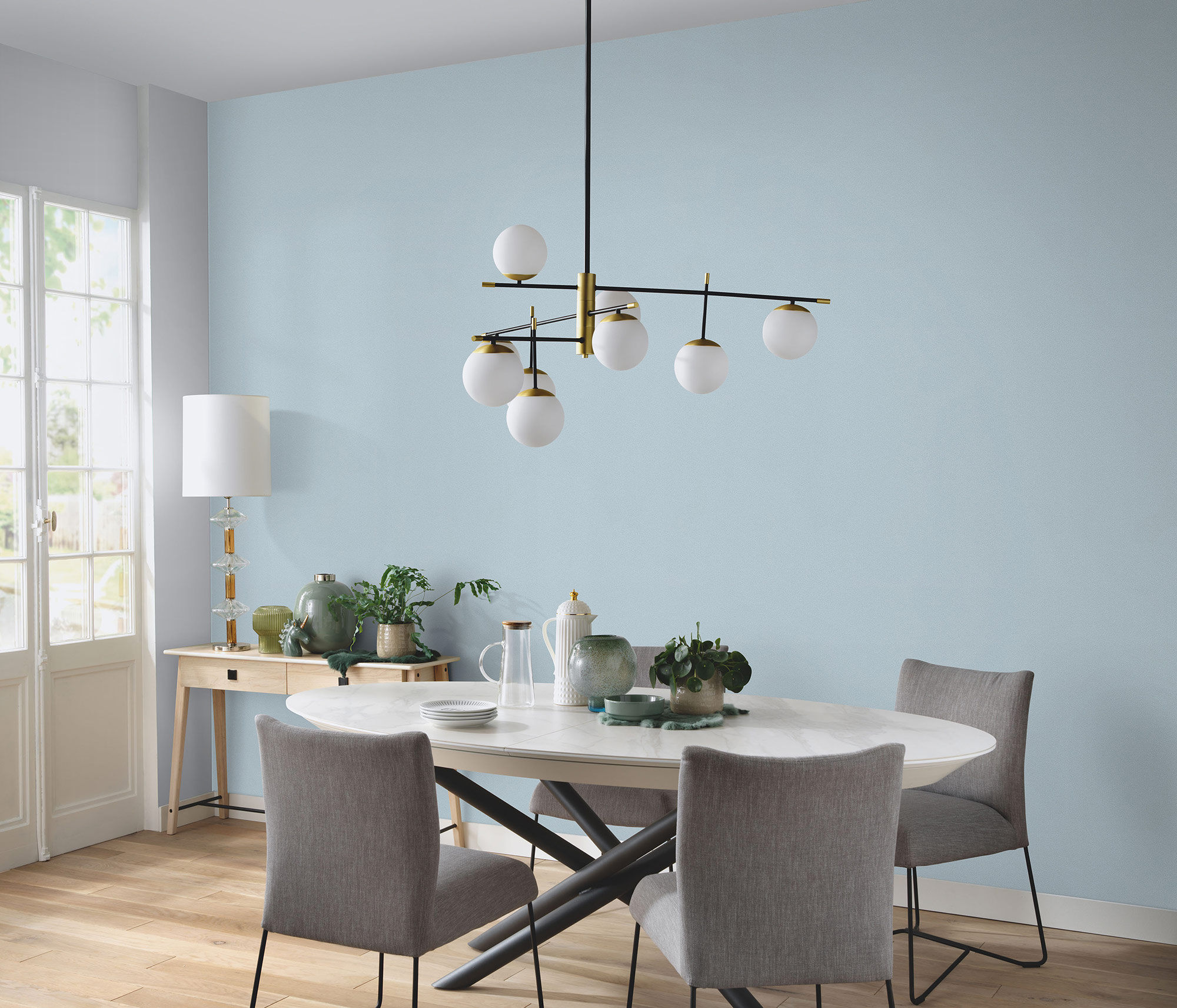 Erismann Vliestapete Elle 3 blau Unis 1033508