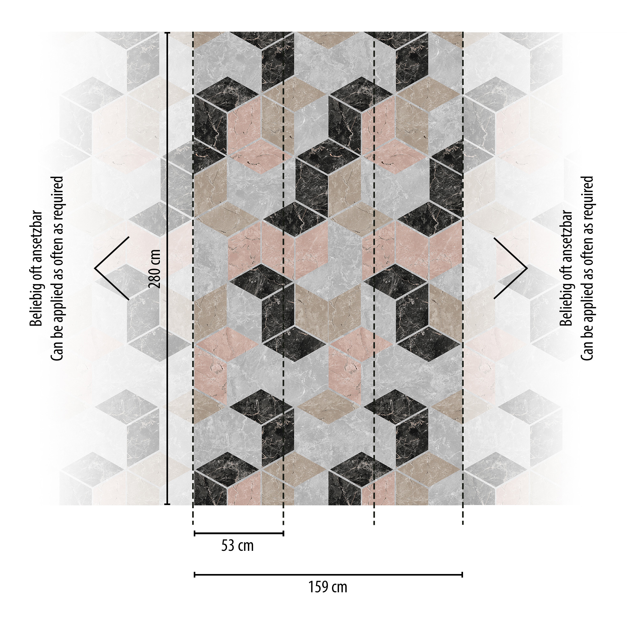 Livingwalls Vliestapete The Wall II Grafisch 393191