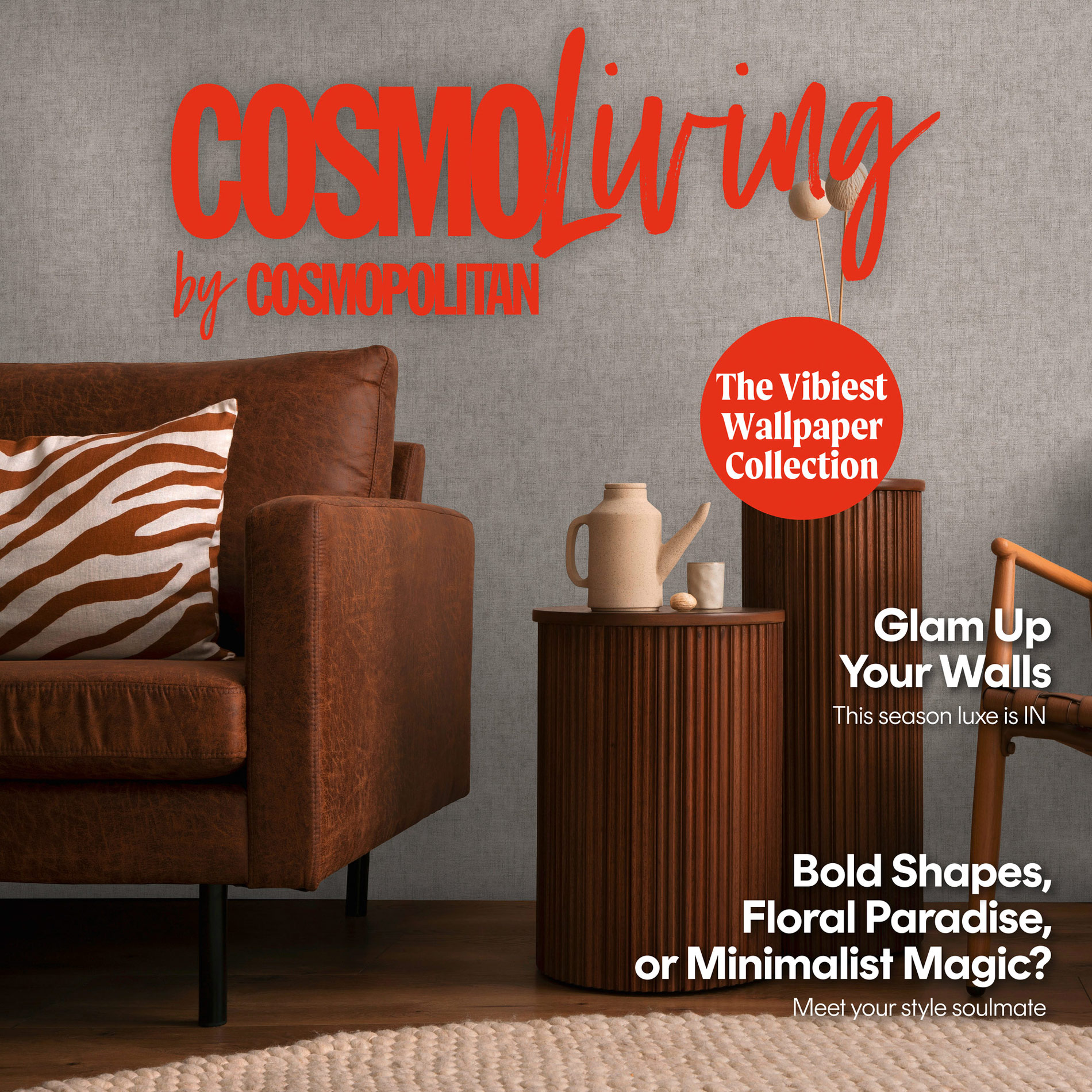 AS Vliestapete CosmoLiving Uni Grau 791104