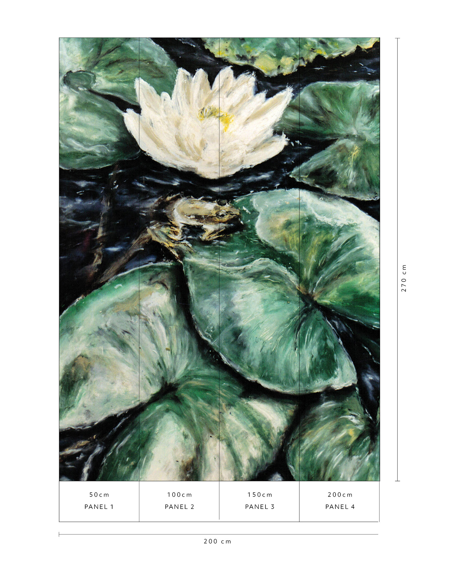 Erismann Fototapete GMK Art Edition Seerose grün 223510