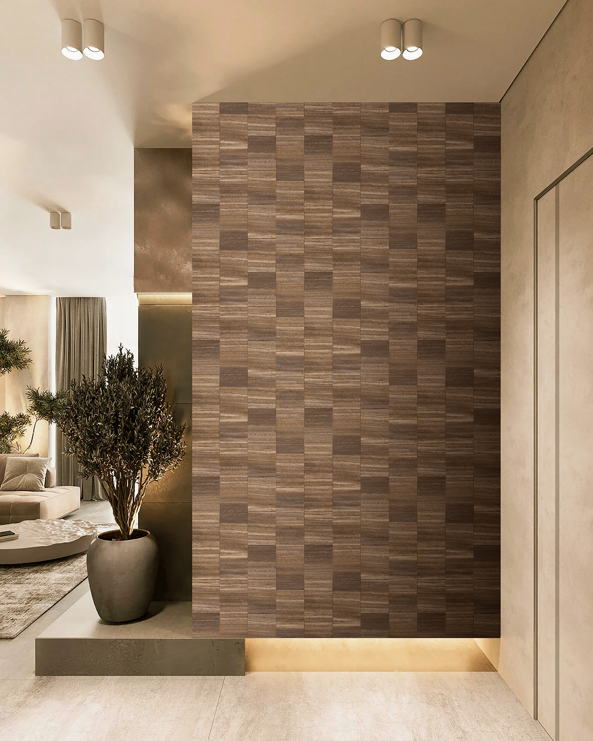 Decoprint Vliestapete Serenity Struktur Quadrate SY27534