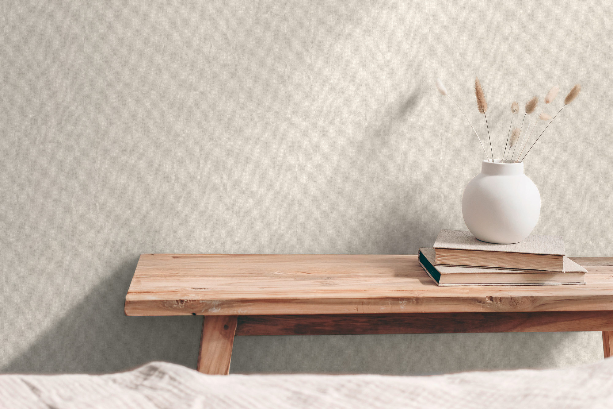 AS Vliestapete Hygge 3 Uni Creme 304861