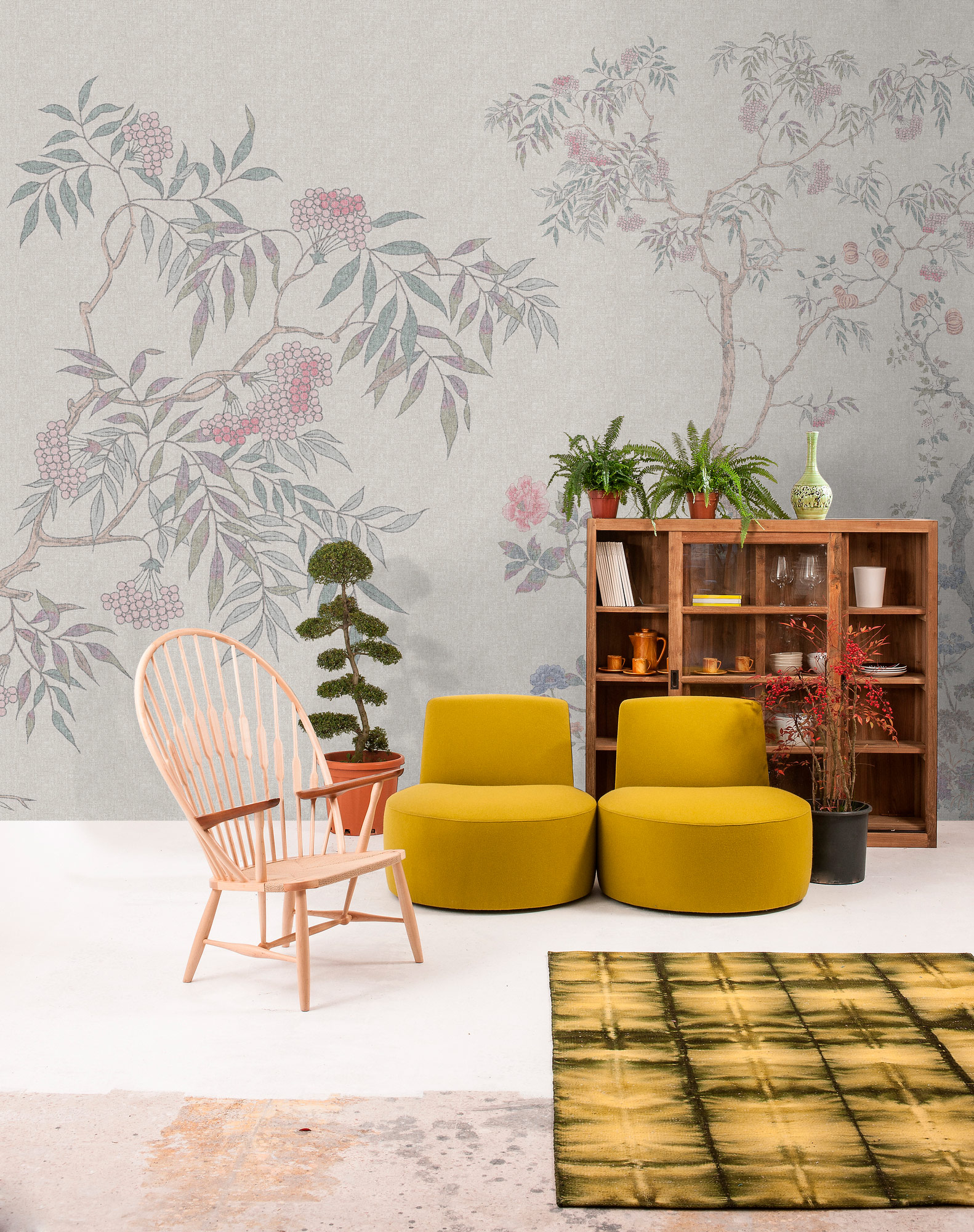 AS Fototapete Walls by Patel 5 Bäume Grau DD134777