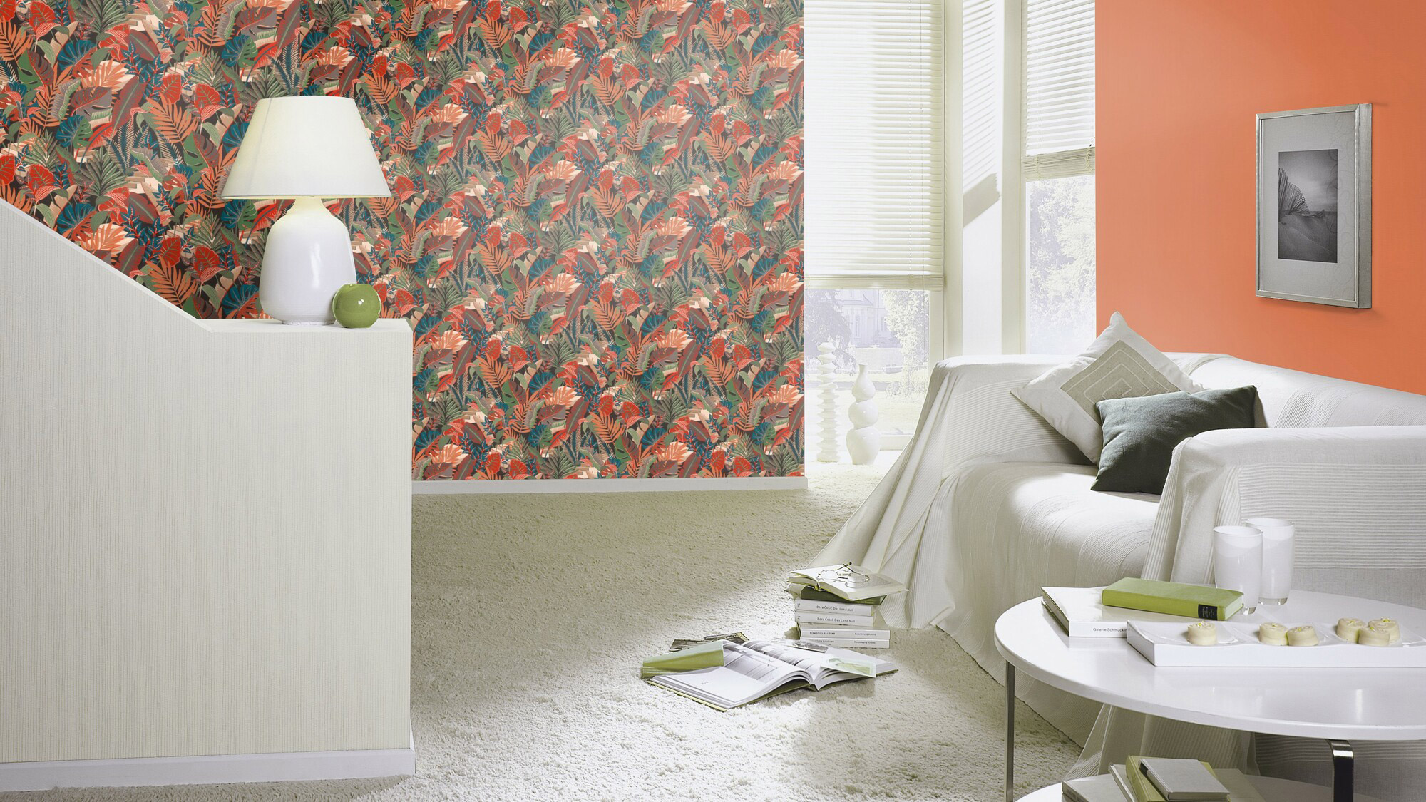 Rasch Vliestapete Allegretto Orange-Orange dunkel 687569