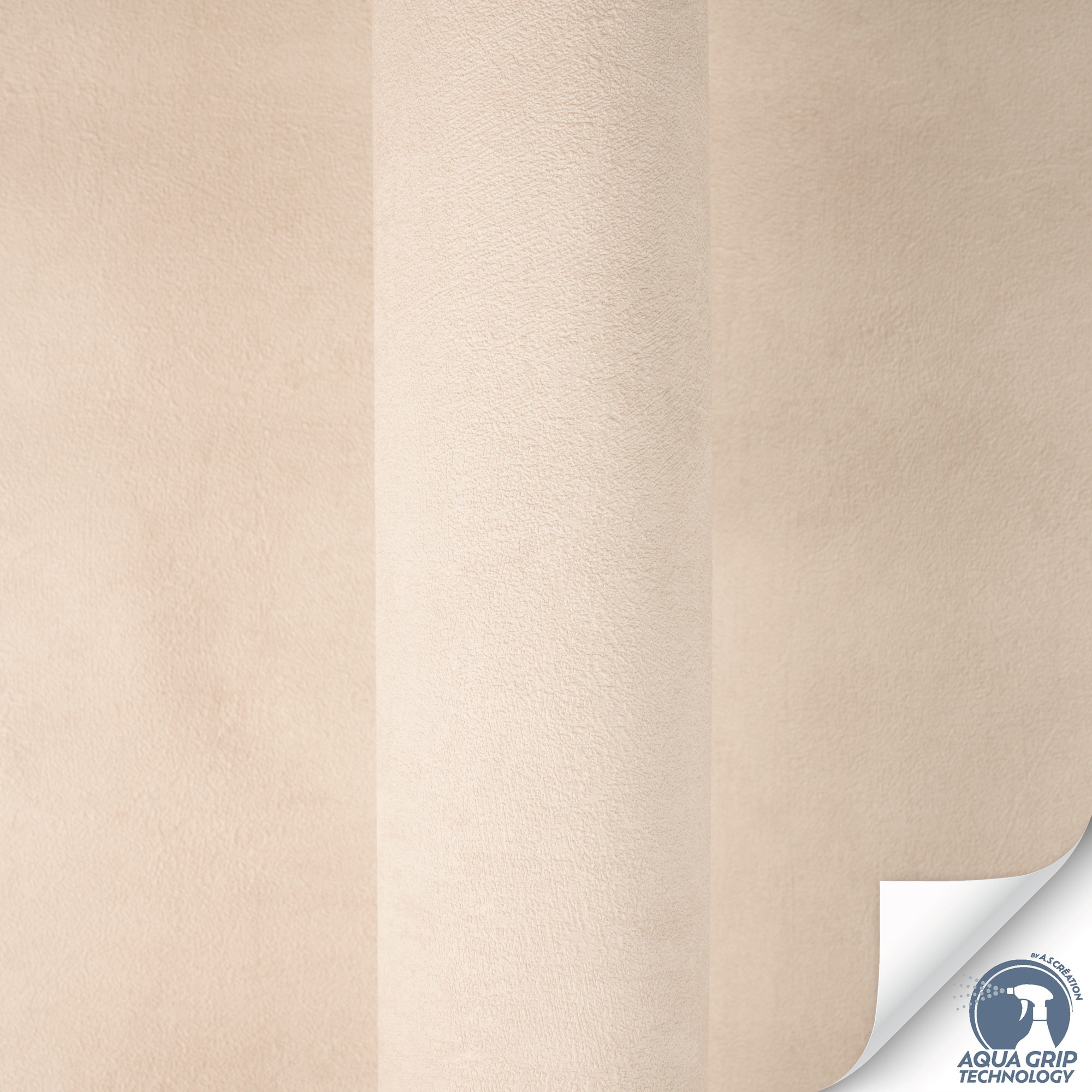 AS Vliestapete Cosiness Designdrop 2 Uni Creme 793155