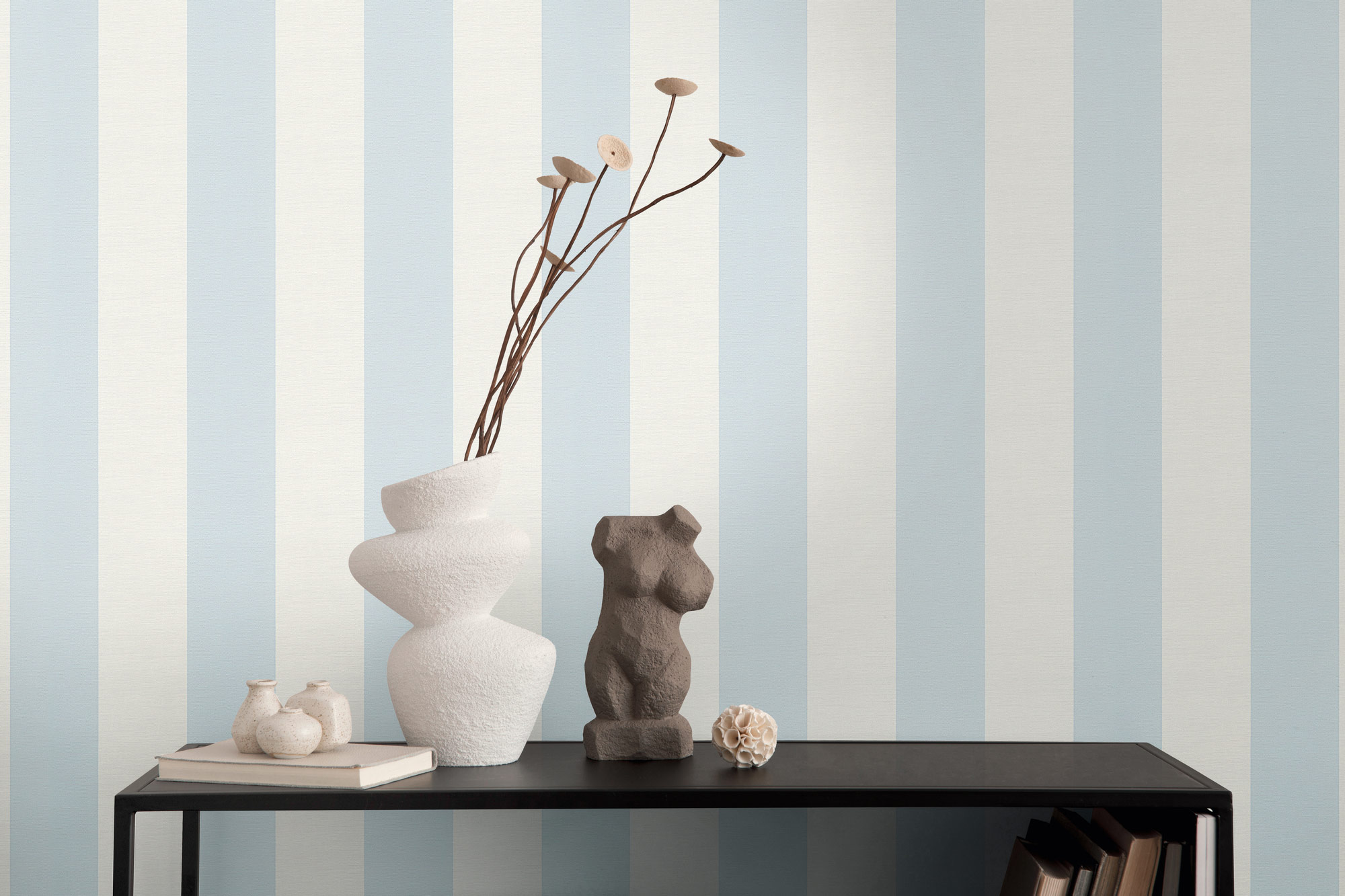 AS Vliestapete Maison Charme Streifentapete blau 314024