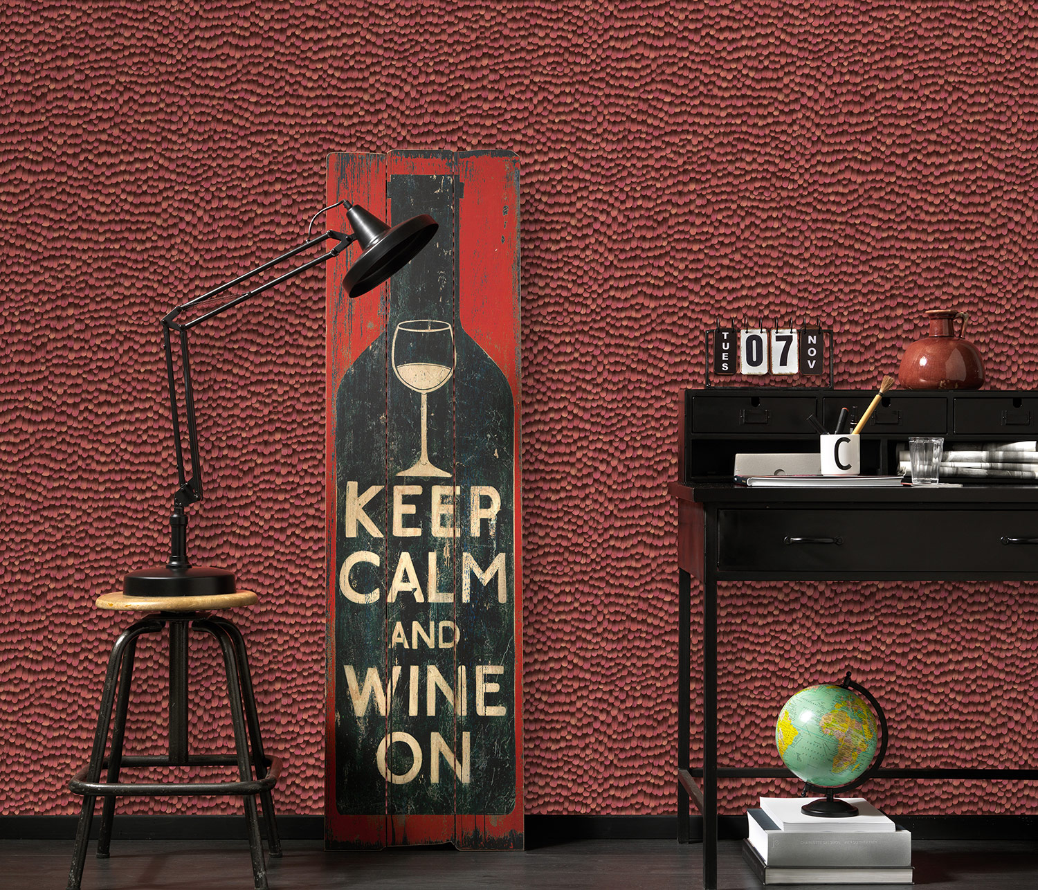 Erismann Vliestapete Paradisio 2 rot 1012906