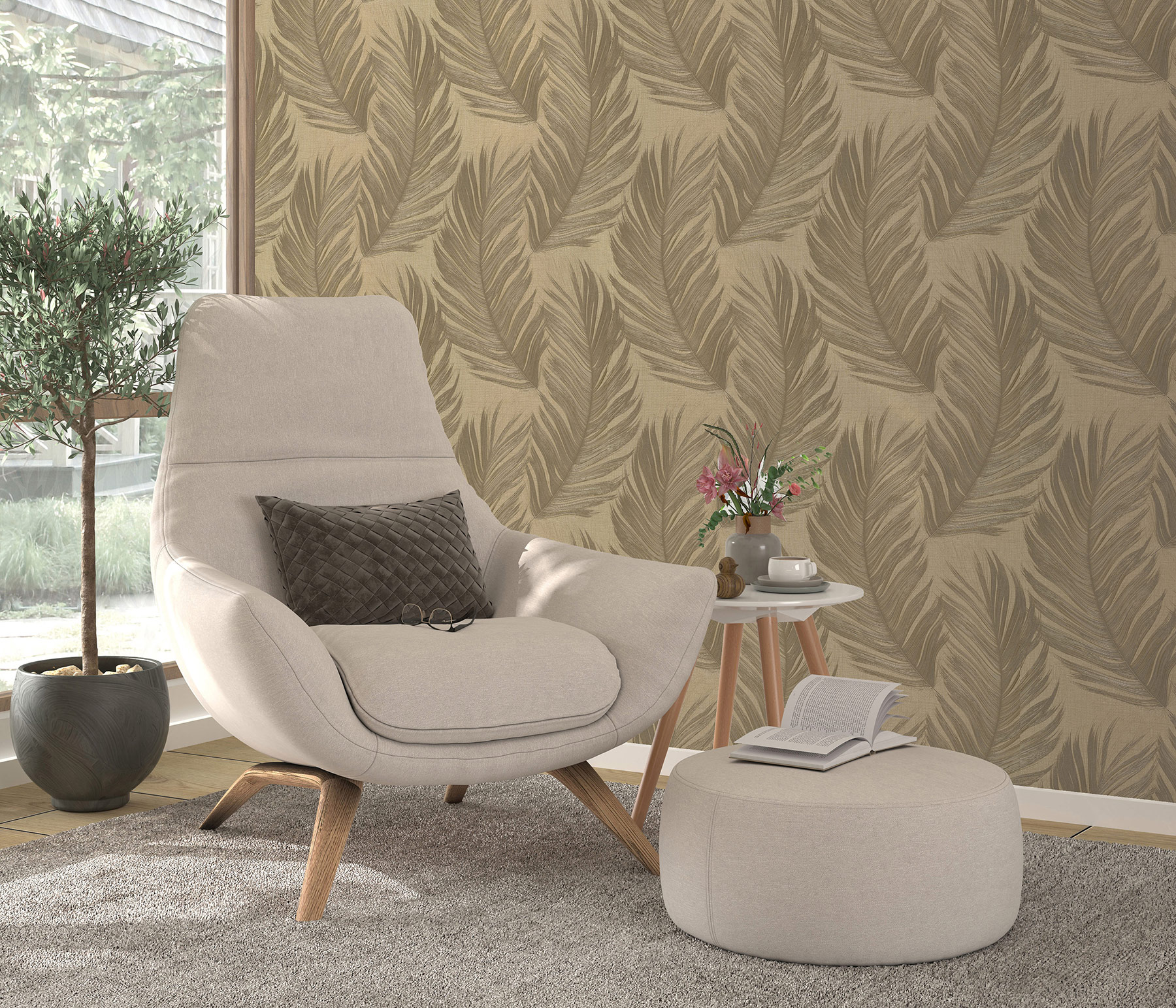 Erismann Vliestapete Aurora Blätter 1051630