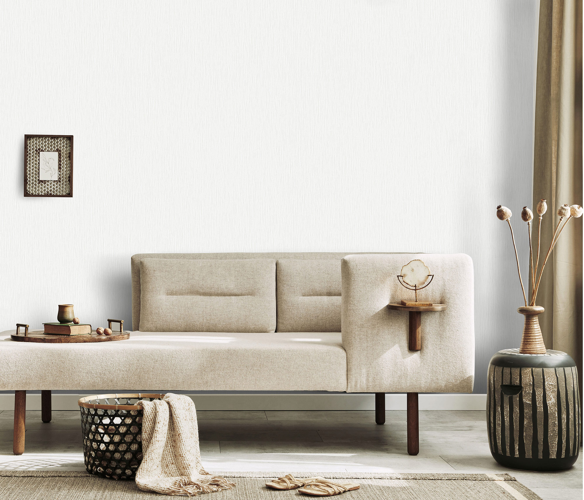 Erismann Vliestapete Code Nature grau Uni 1021231