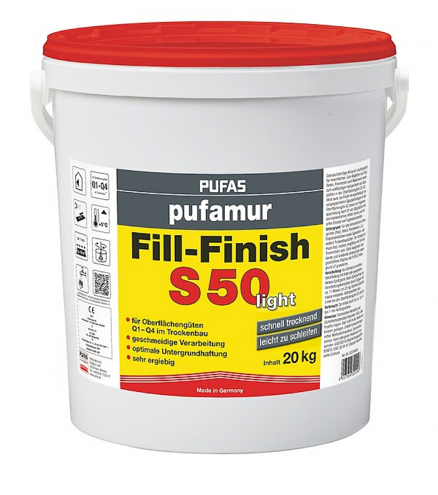 PUFAS pufamur Premium Fill-Finish S50 light | 20 kg