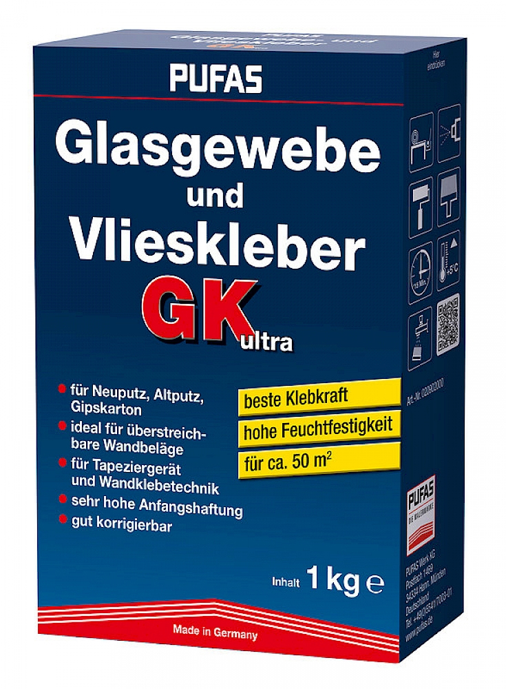 PUFAS Glasgewebe- und Vlieskleber GK ultra | 1 kg