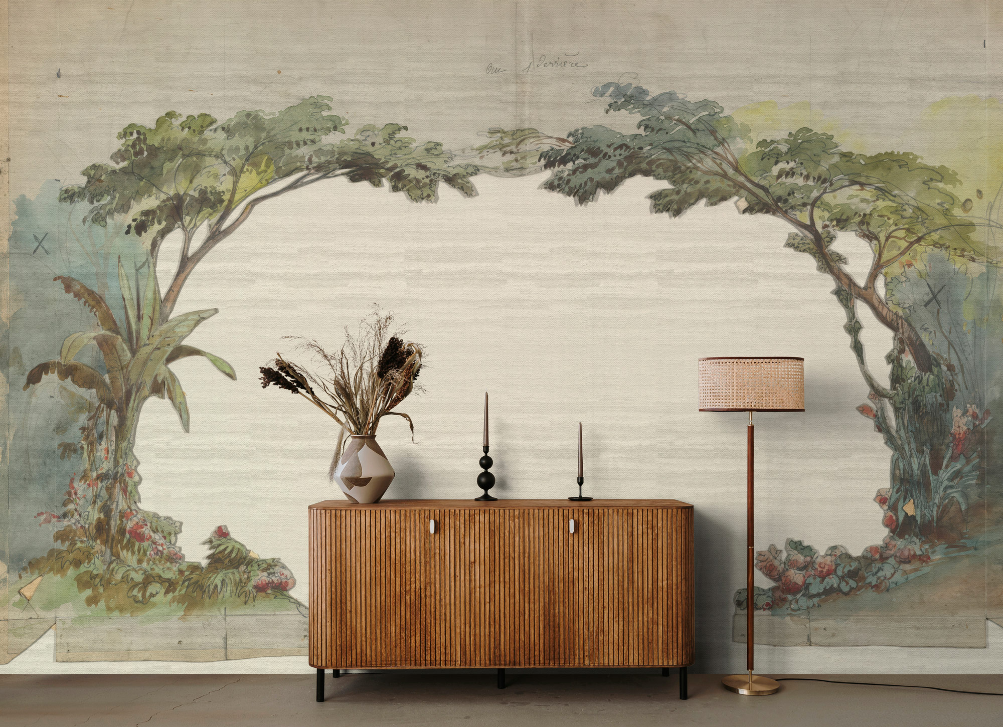 AS Fototapete Walls by Patel 5 Bäume Grün DD134441