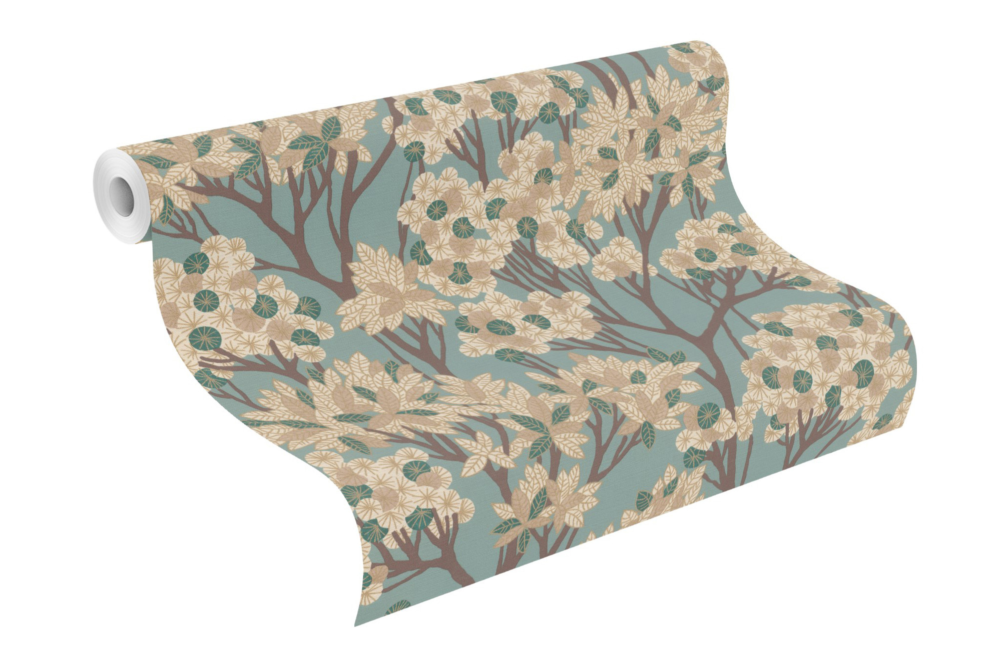 Rasch Vliestapete Allegretto Türkis-Helltürkis 580013