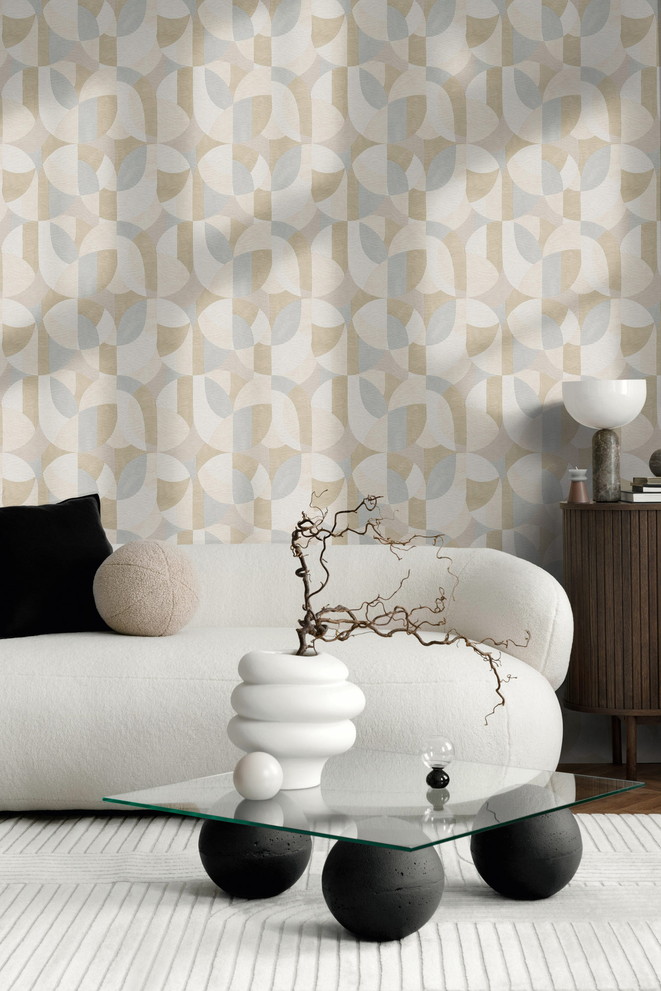AS Vliestapete French Affair Formen Grau 399324