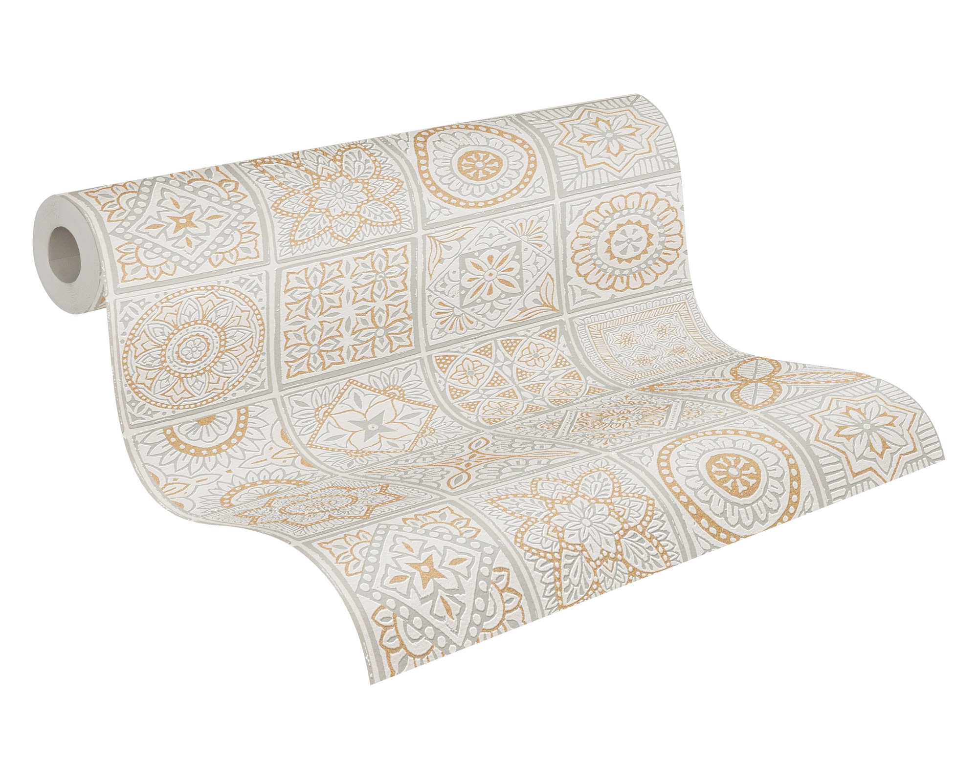 AS Vliestapete Terra Fliesentapete gold 389211