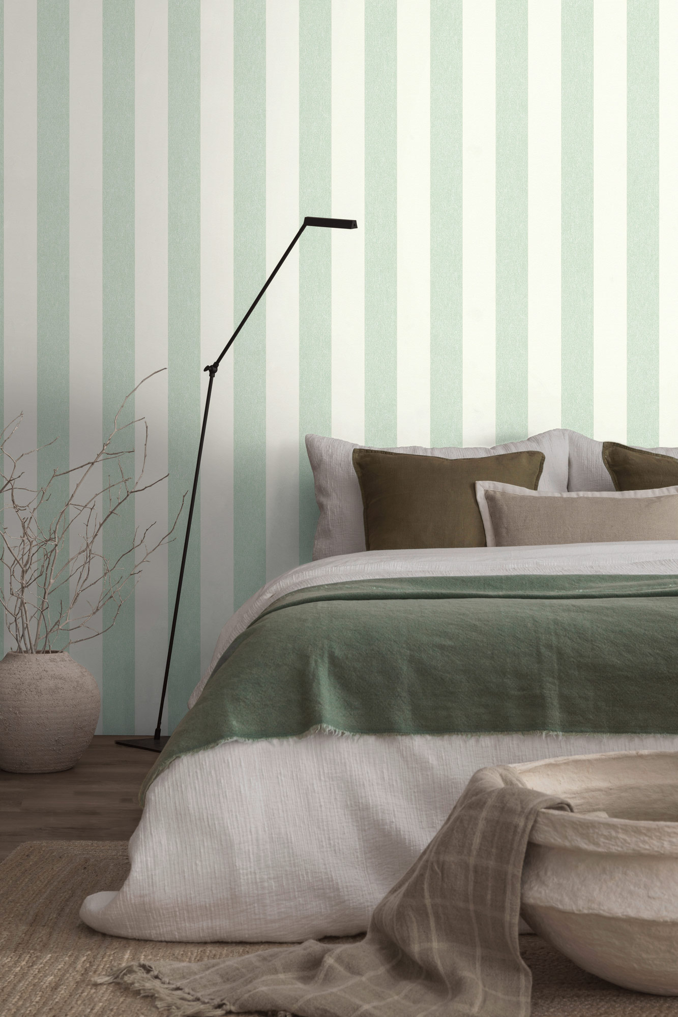 AS Vliestapete Attractive 2 Streifentapete Grün 390292