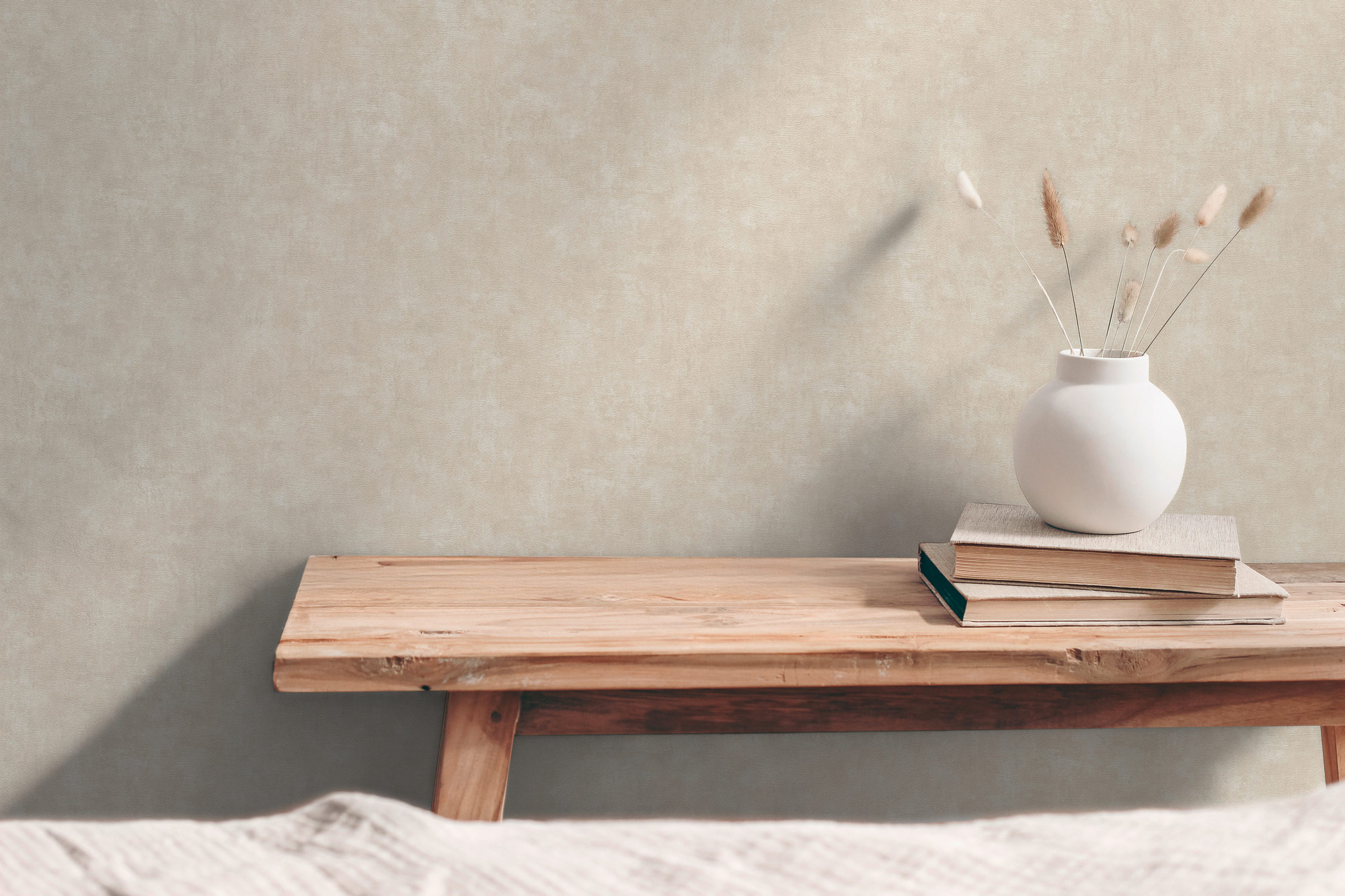 AS Vliestapete Hygge 3 Uni Beige 389231