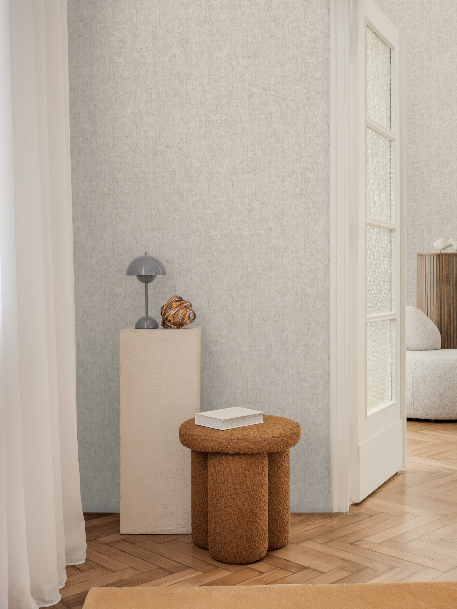 AS Vliestapete CosmoLiving Uni Grau 791093