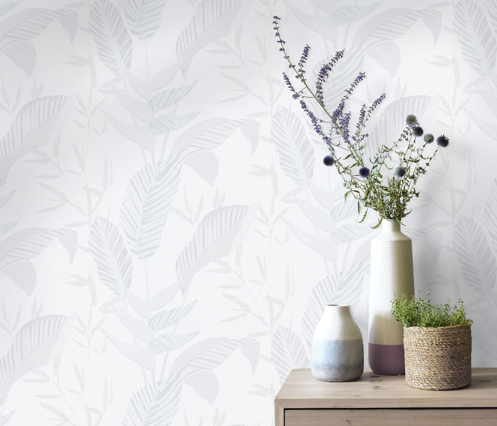 Erismann Vliestapete Elle 3 weiß Floral 1033201