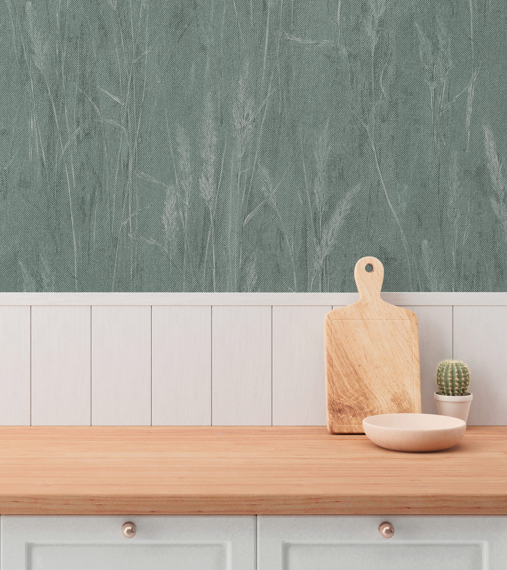 AS Vliestapete Hygge 3 Natur Grün 790941