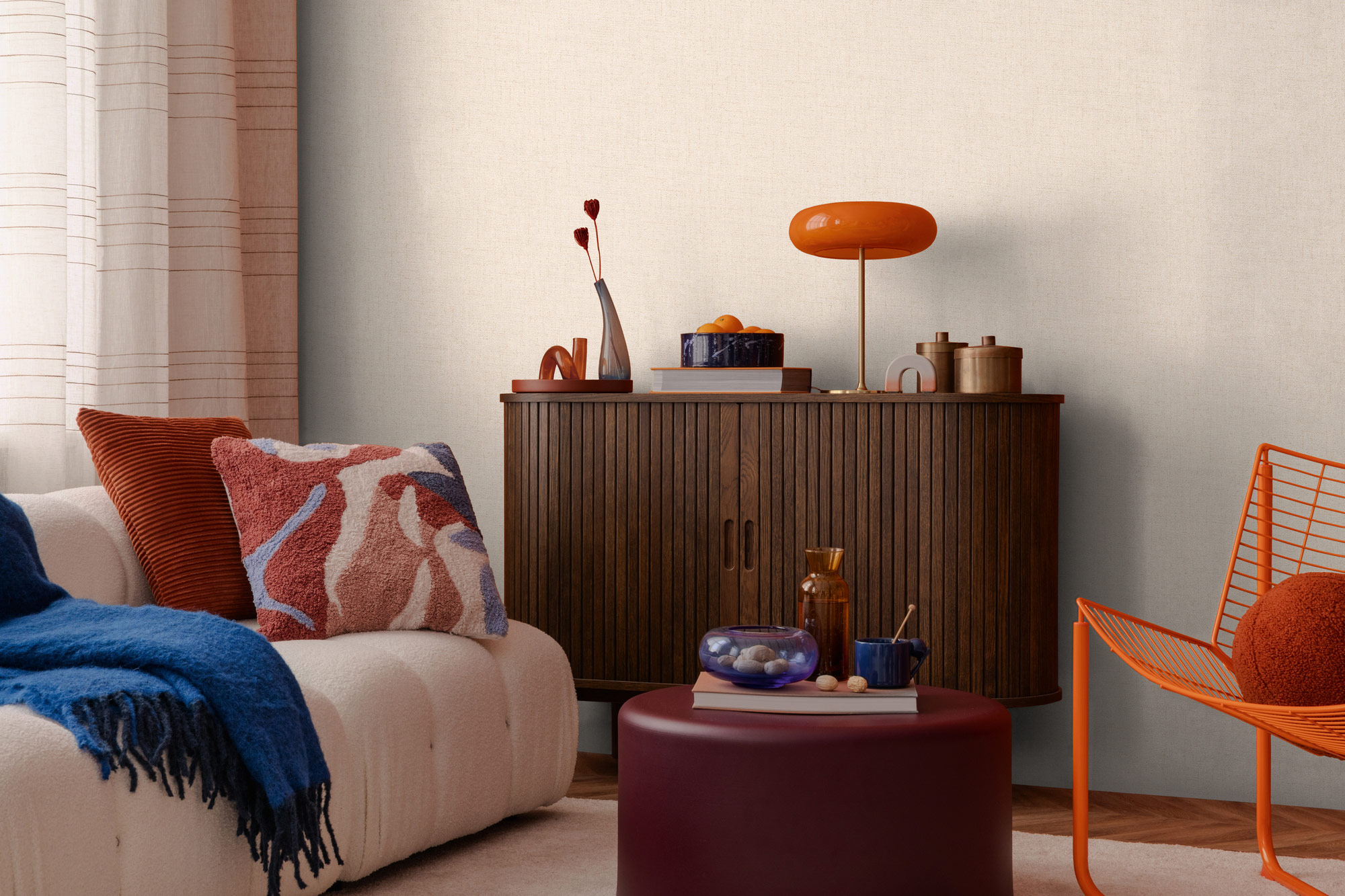 AS Vliestapete CosmoLiving Uni Creme 790663