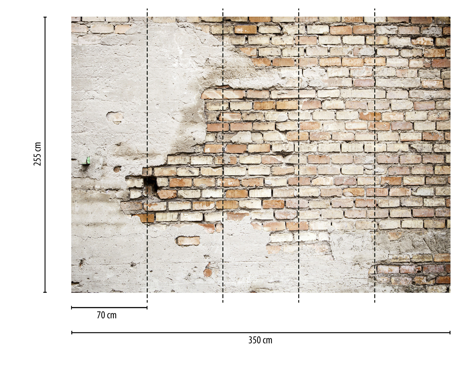 AS Fototapete Designwalls 2 Backstein Stein DD123654