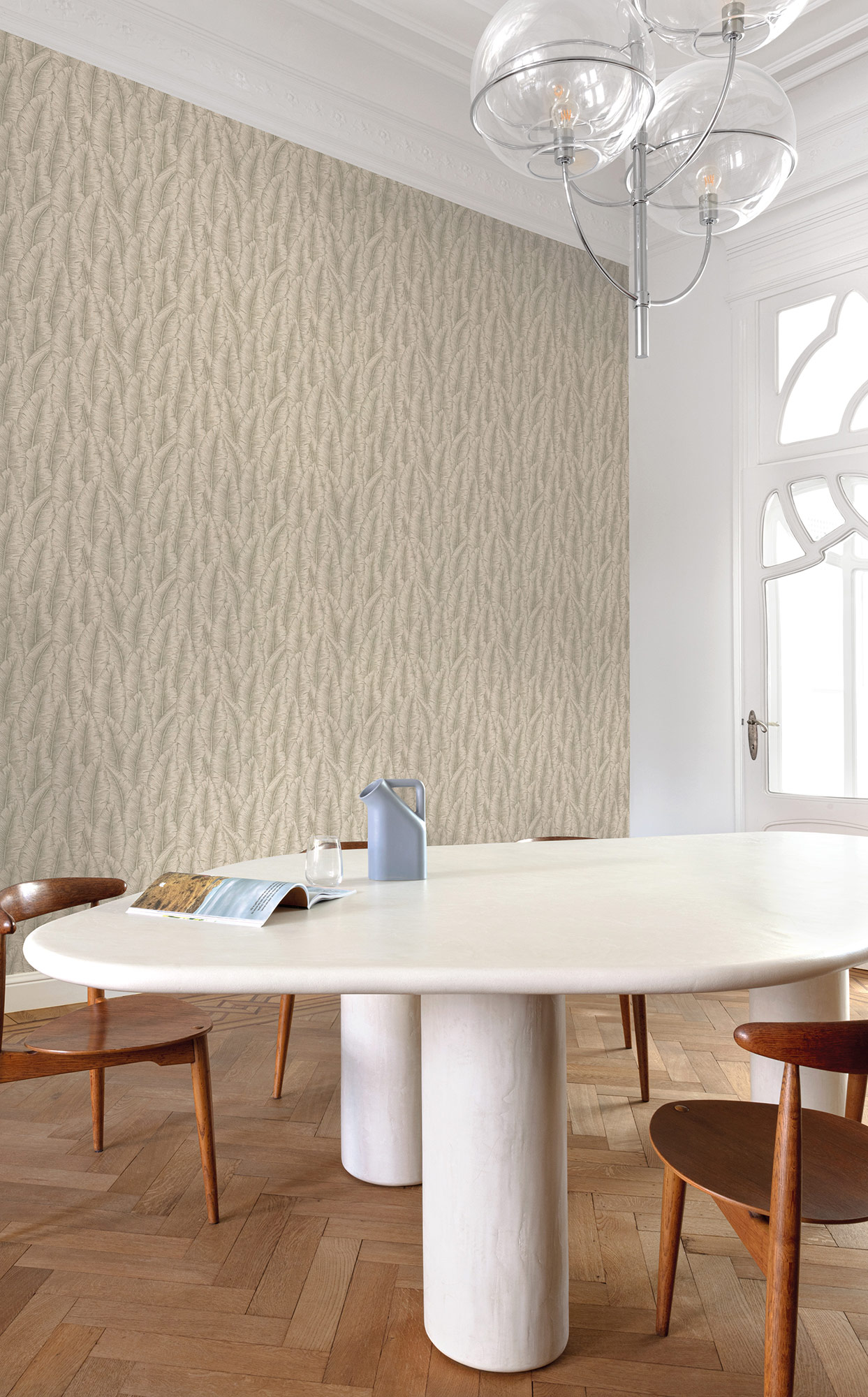 Grandeco Vliestapete Wood Blätter CU3203