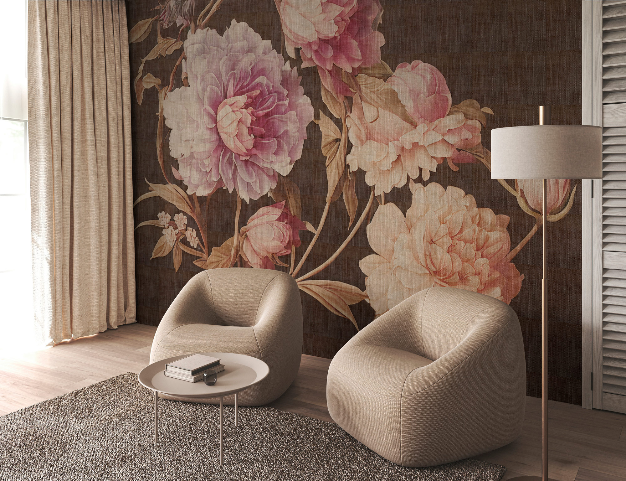 AS Fototapete Walls by Patel 5 Blumen Braun DD134591