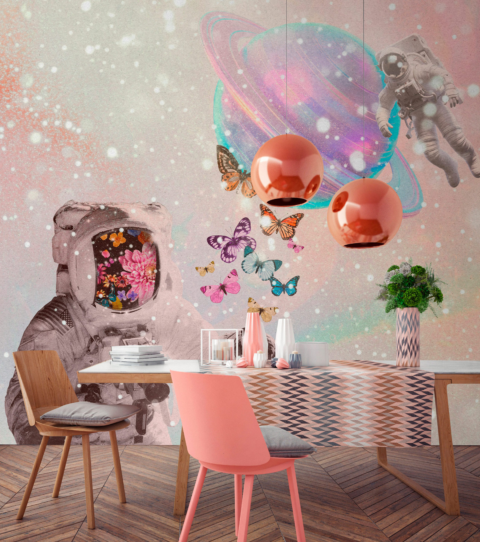 AS Fototapete Walls by Patel 5 Weltraum Rosa DD134411