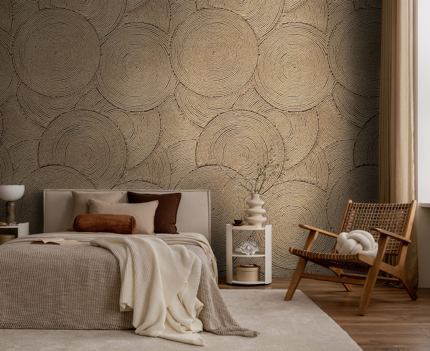 AS Fototapete MS Vibes & Styles Kreise Beige 792181