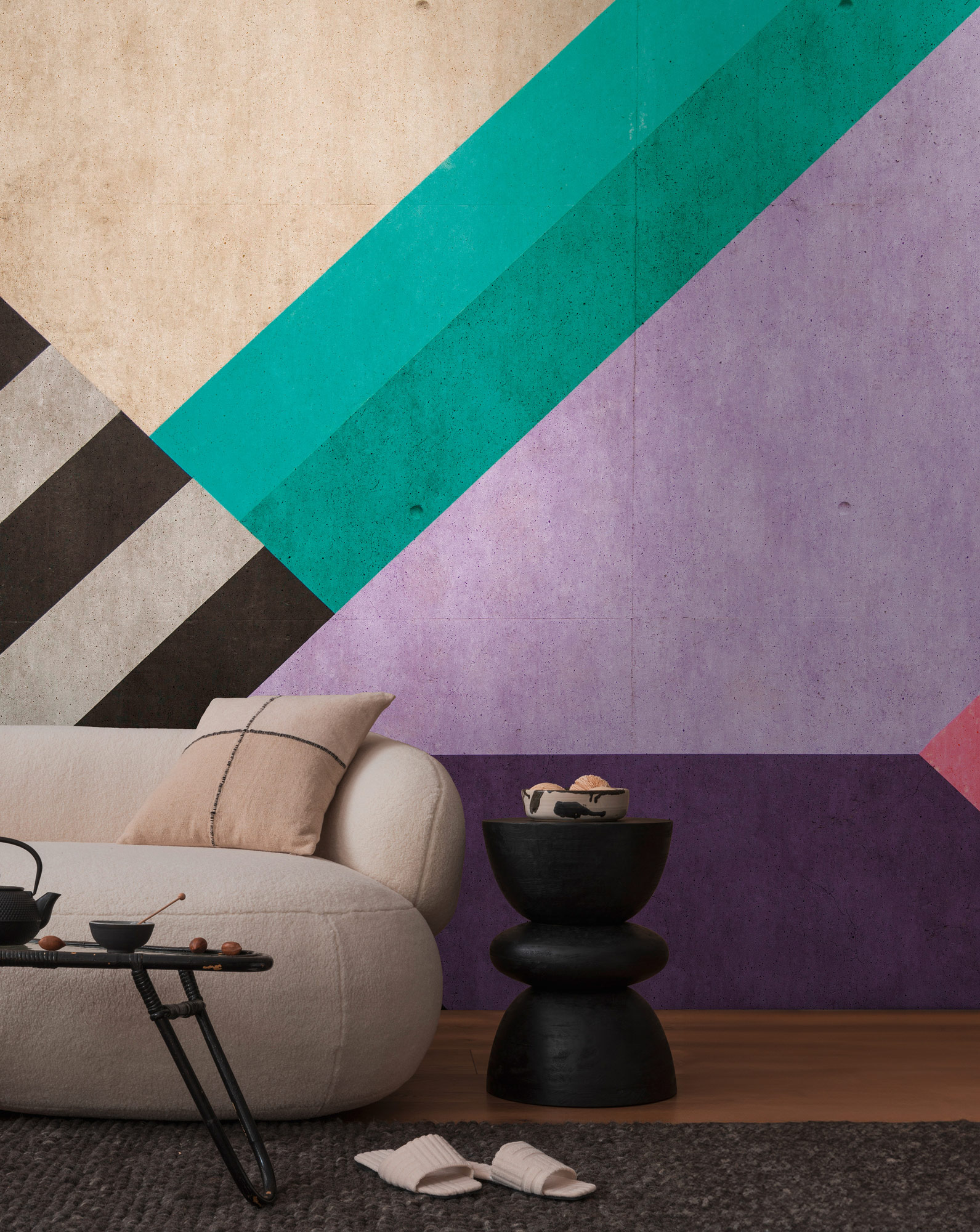 Livingwalls Vliestapete The Wall 3 Grafisch 399131