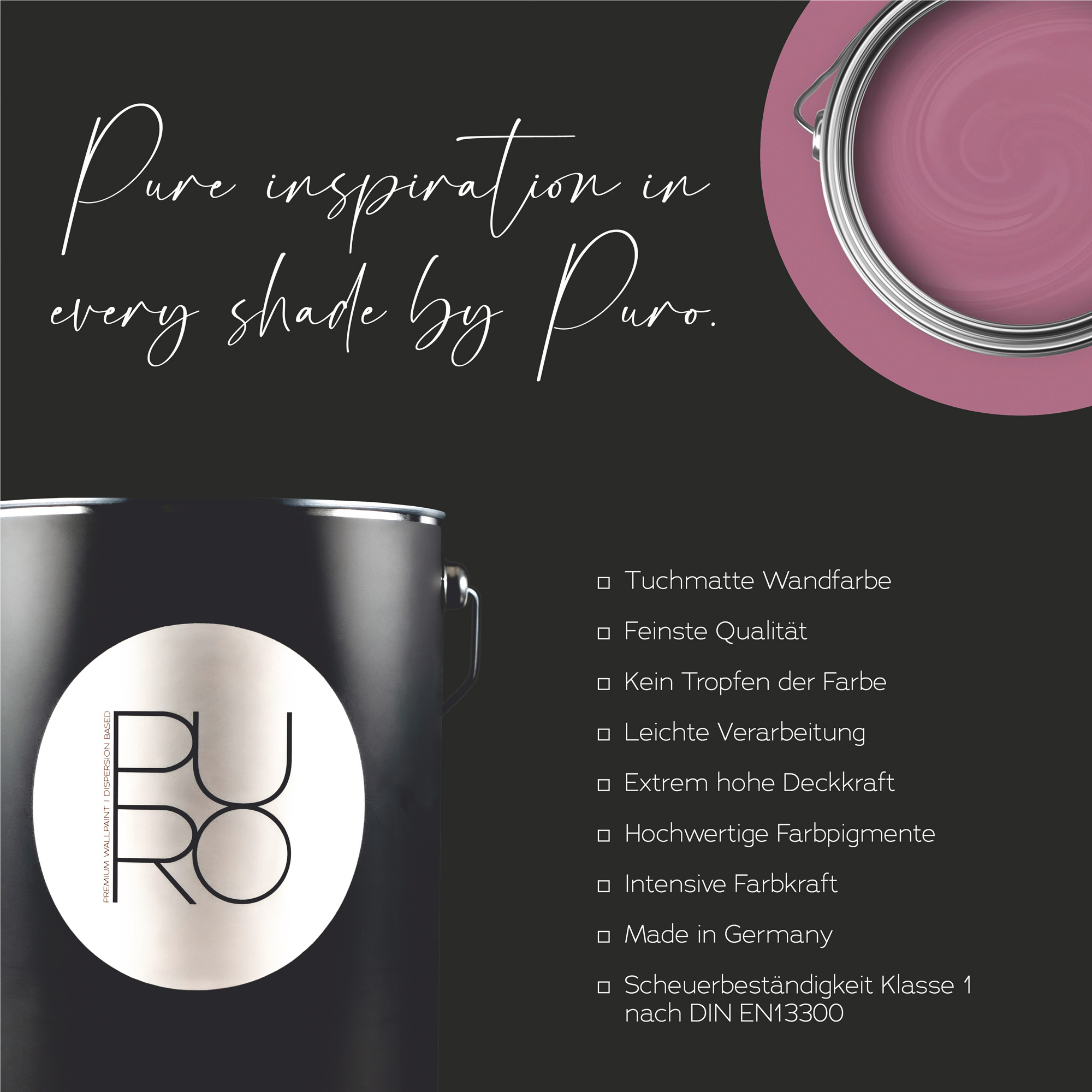 AS Premium Innenwandfarbe Puro c2011 lovely rose 1 L