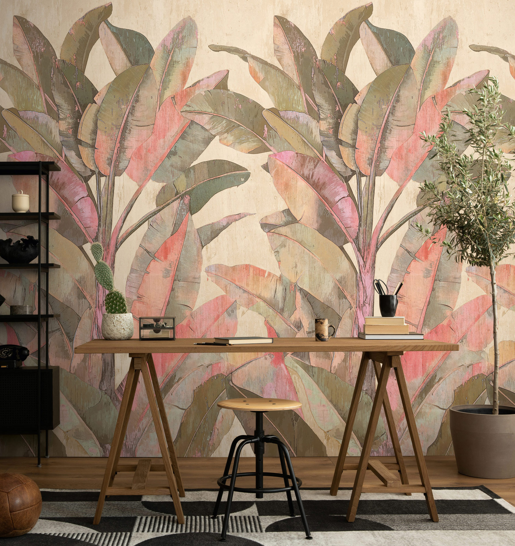 AS Fototapete The Wall 4 Bäume Beige 792498