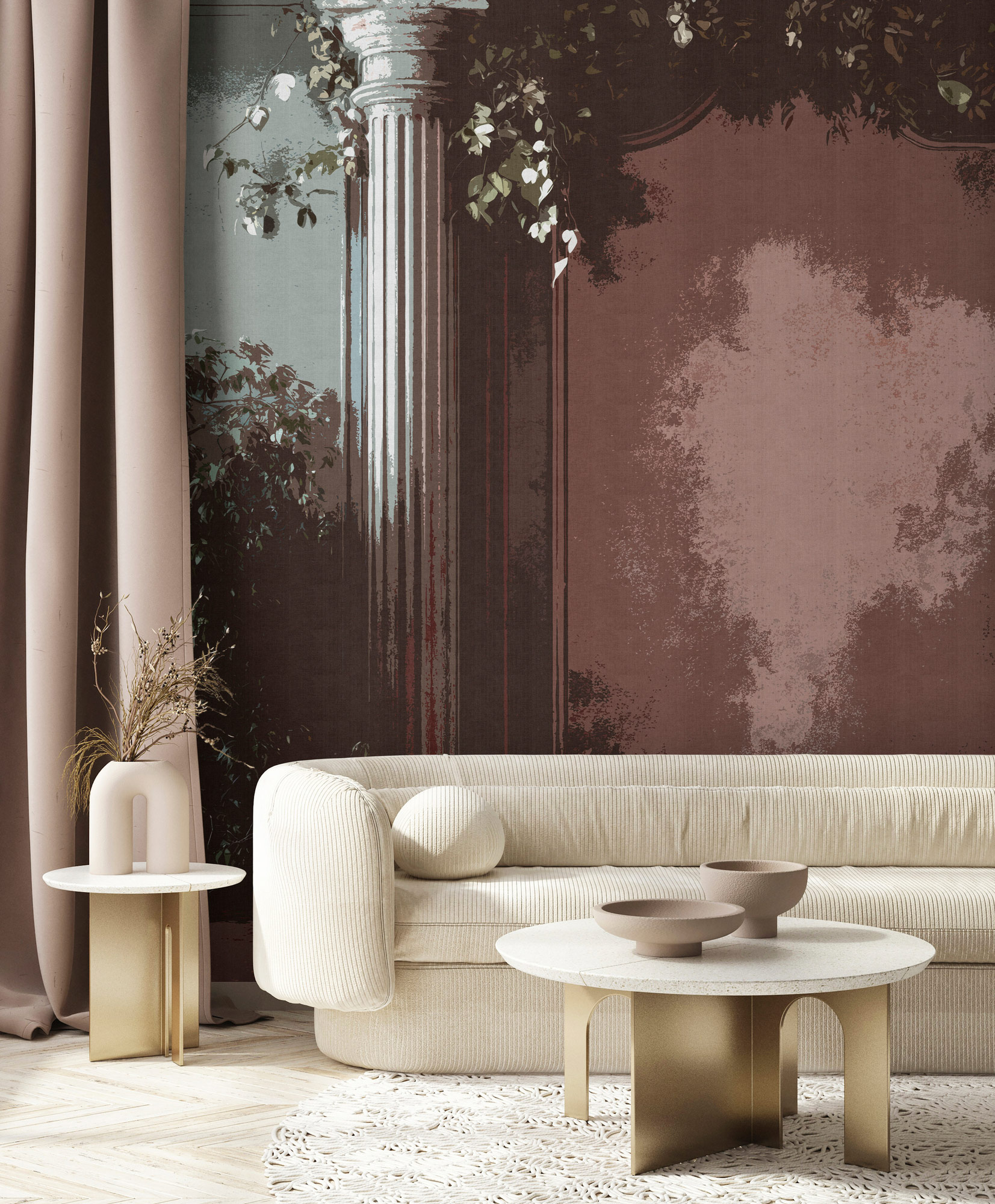 AS Fototapete Walls by Patel 5 Säulen Braun DD134909