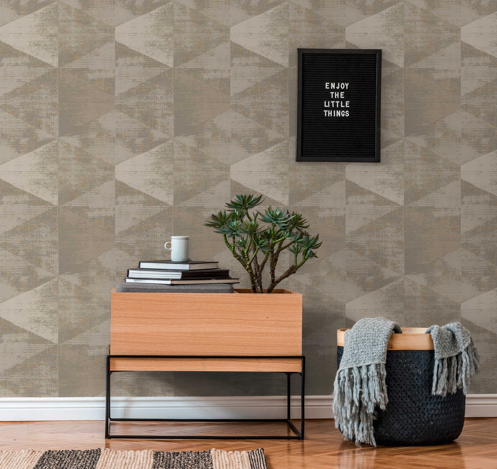 AS Creation Vliestapete Geo Effect beige 383533