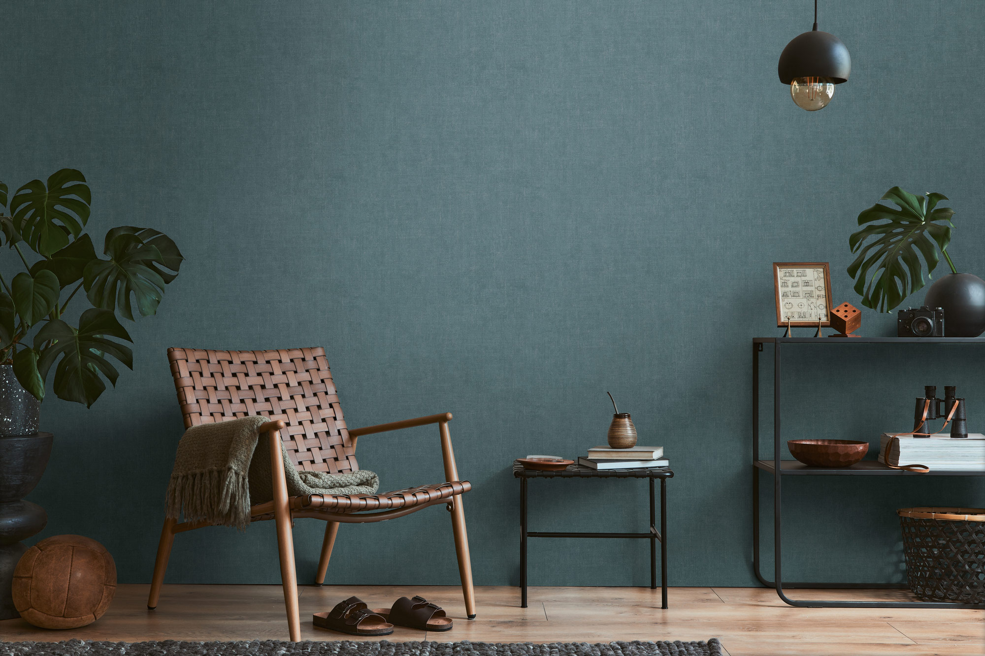 AS Vliestapete History of Art 2 Struktur Blau 790451