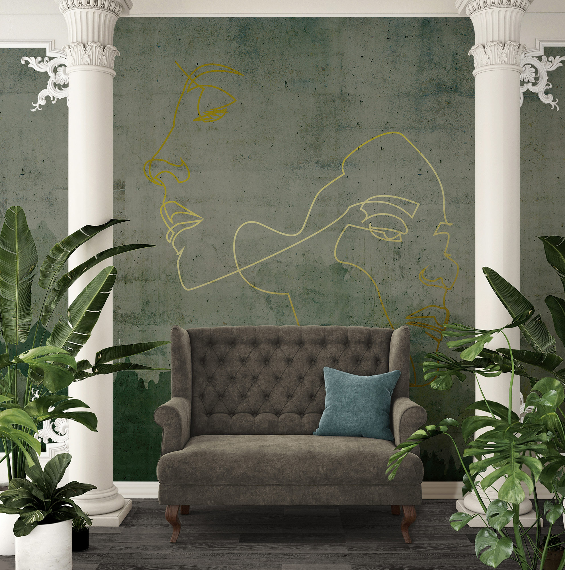 AS Fototapete Atelier 47 GoldenOutline DD118060